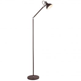 Brilliant - Lampadaire liseuse orientable en métal noir finition or hauteur  148cm GOLDY - Lampes à poser - Rue du Commerce