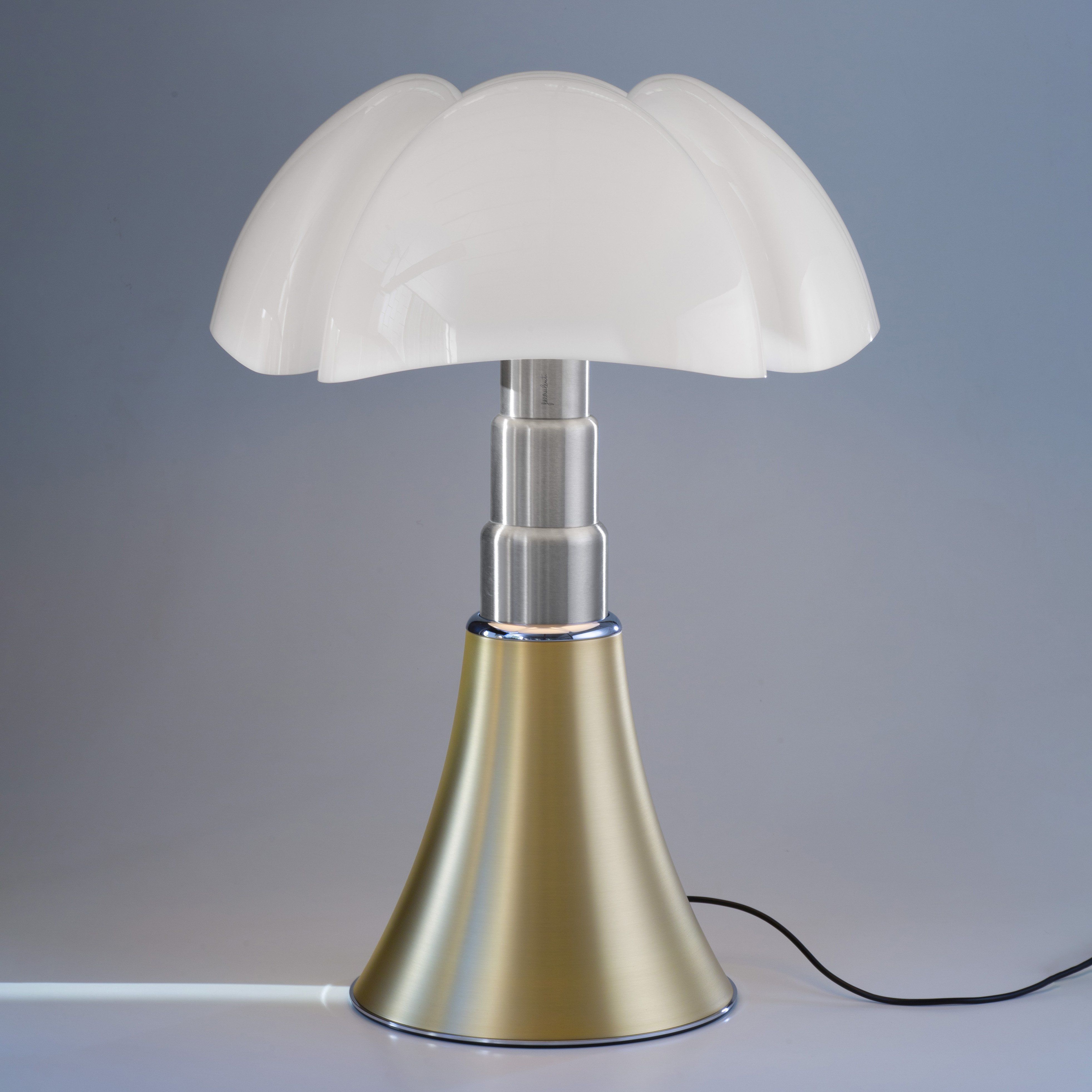 Lampe PIPISTRELLO GM laiton satiné H86cm