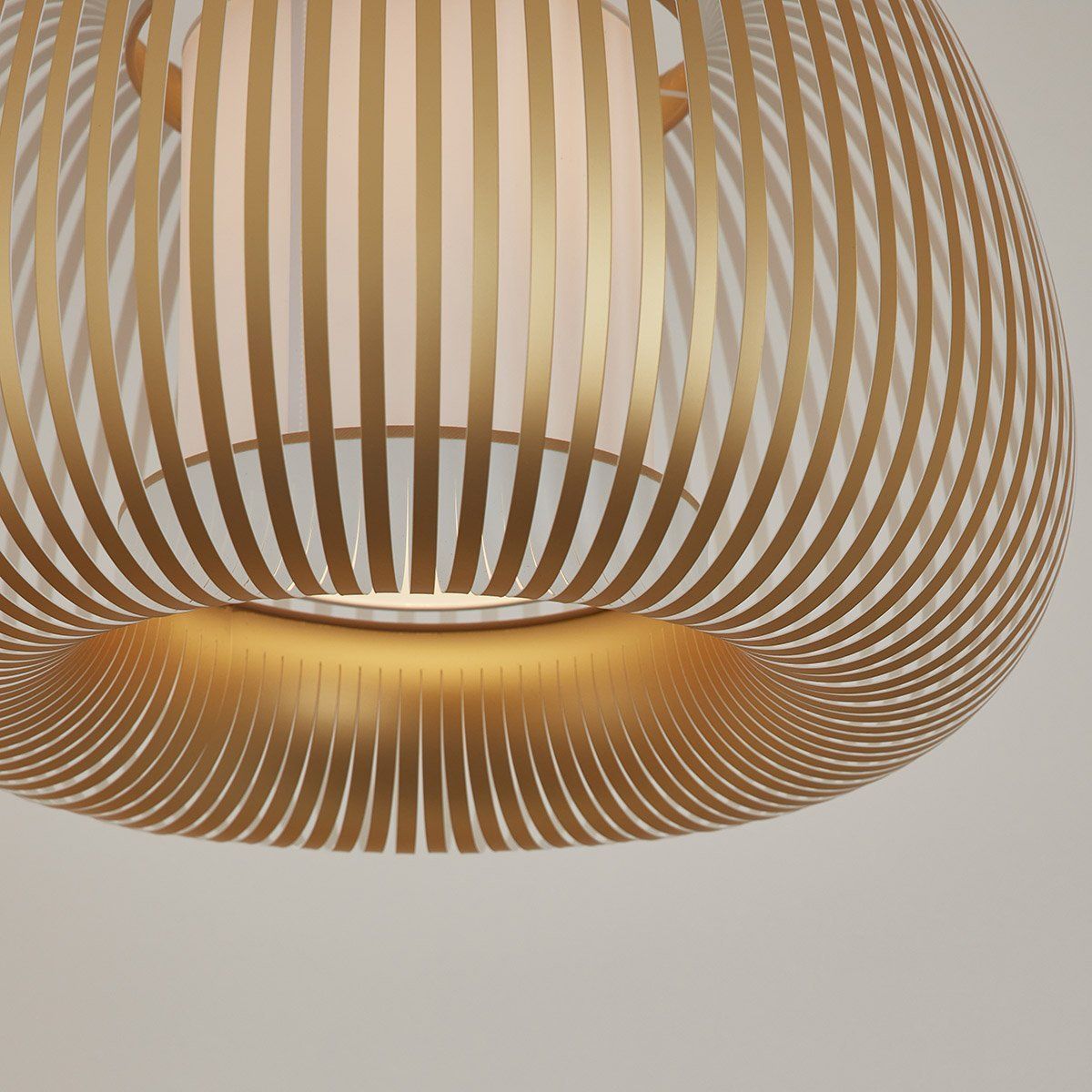 Suspension ESTENO doré/blanc Ø60cm