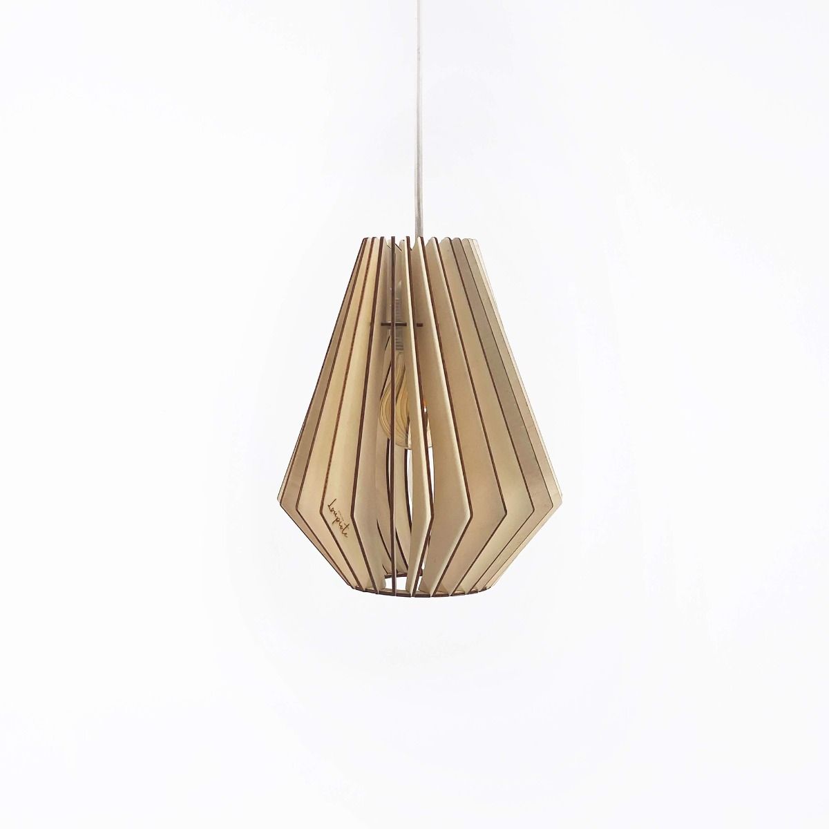 Suspension AMBRE bois FSC Ø21cm