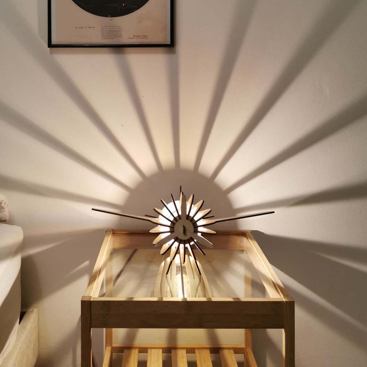 Lampe ANTOINE bois FSC Ø21cm