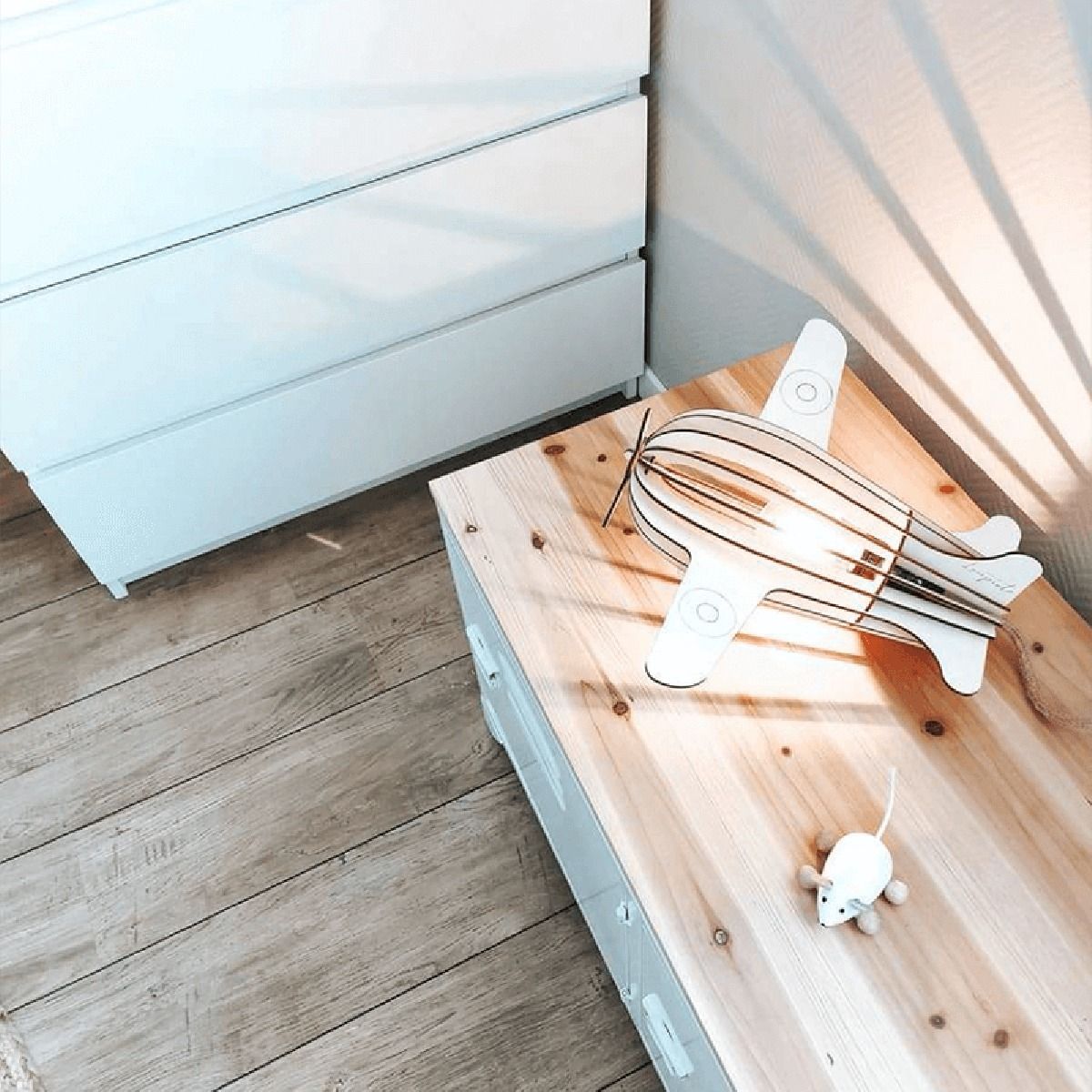 Lampe ANTOINE bois FSC Ø21cm