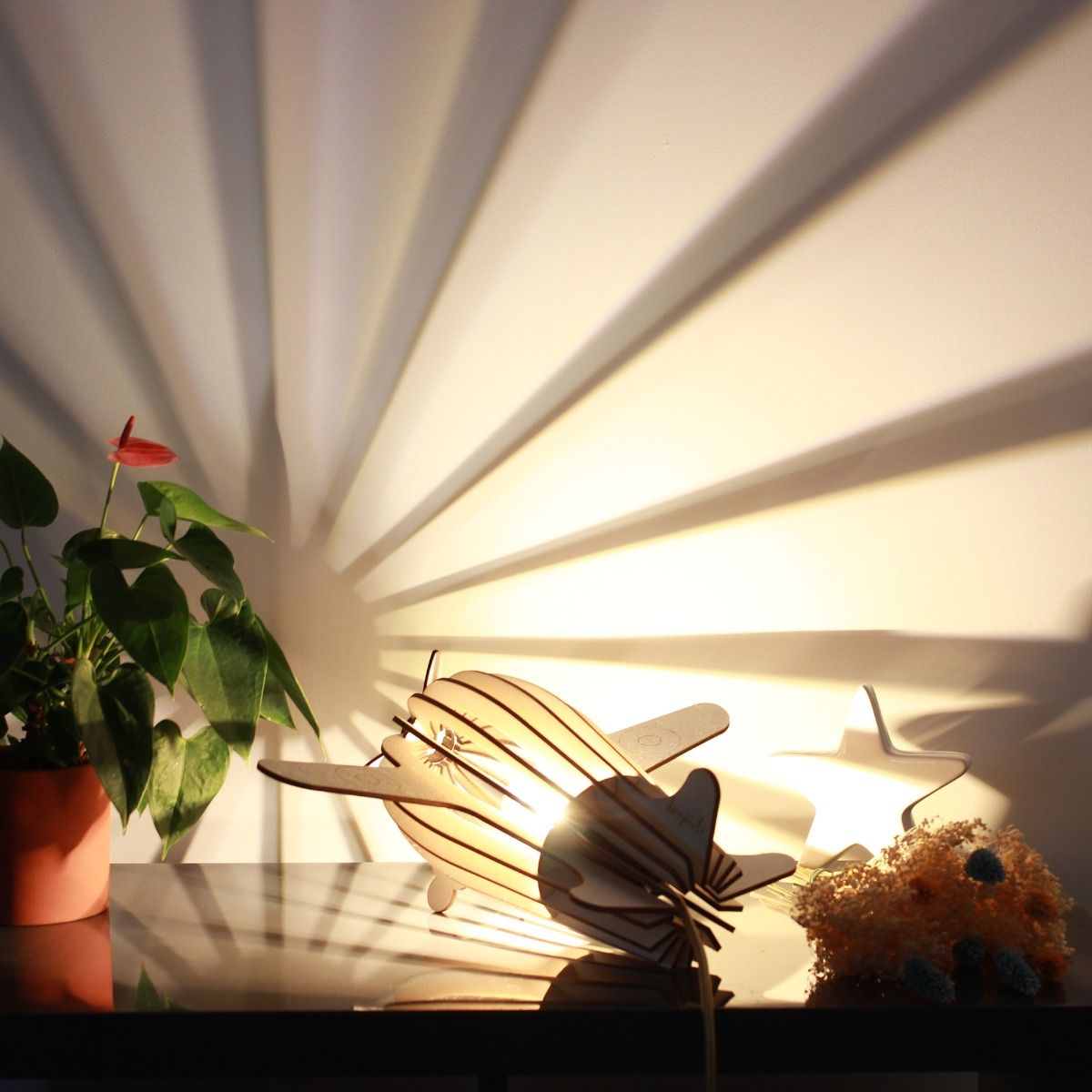 Lampe ANTOINE bois FSC Ø21cm