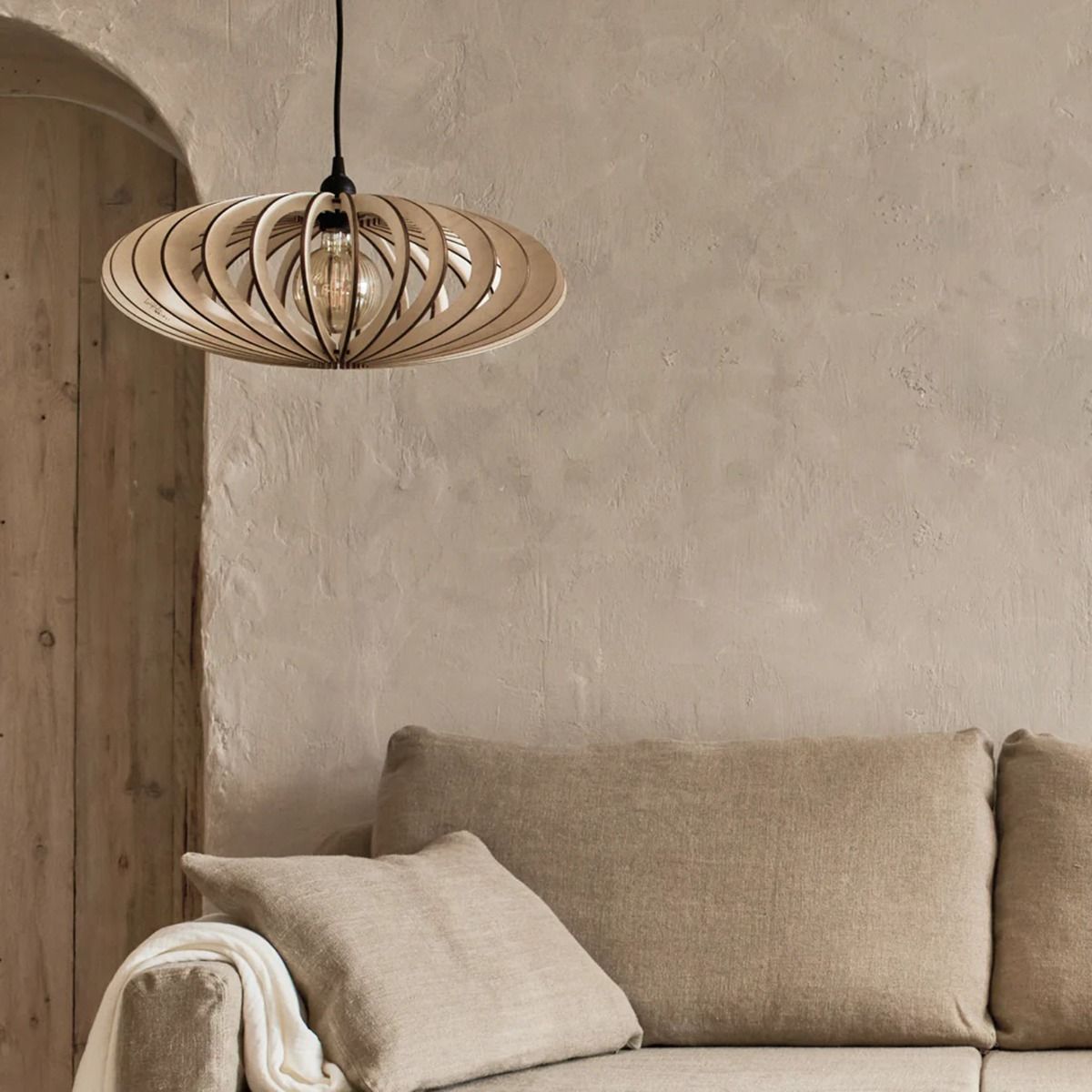 Suspension AZUR bois FSC Ø50cm