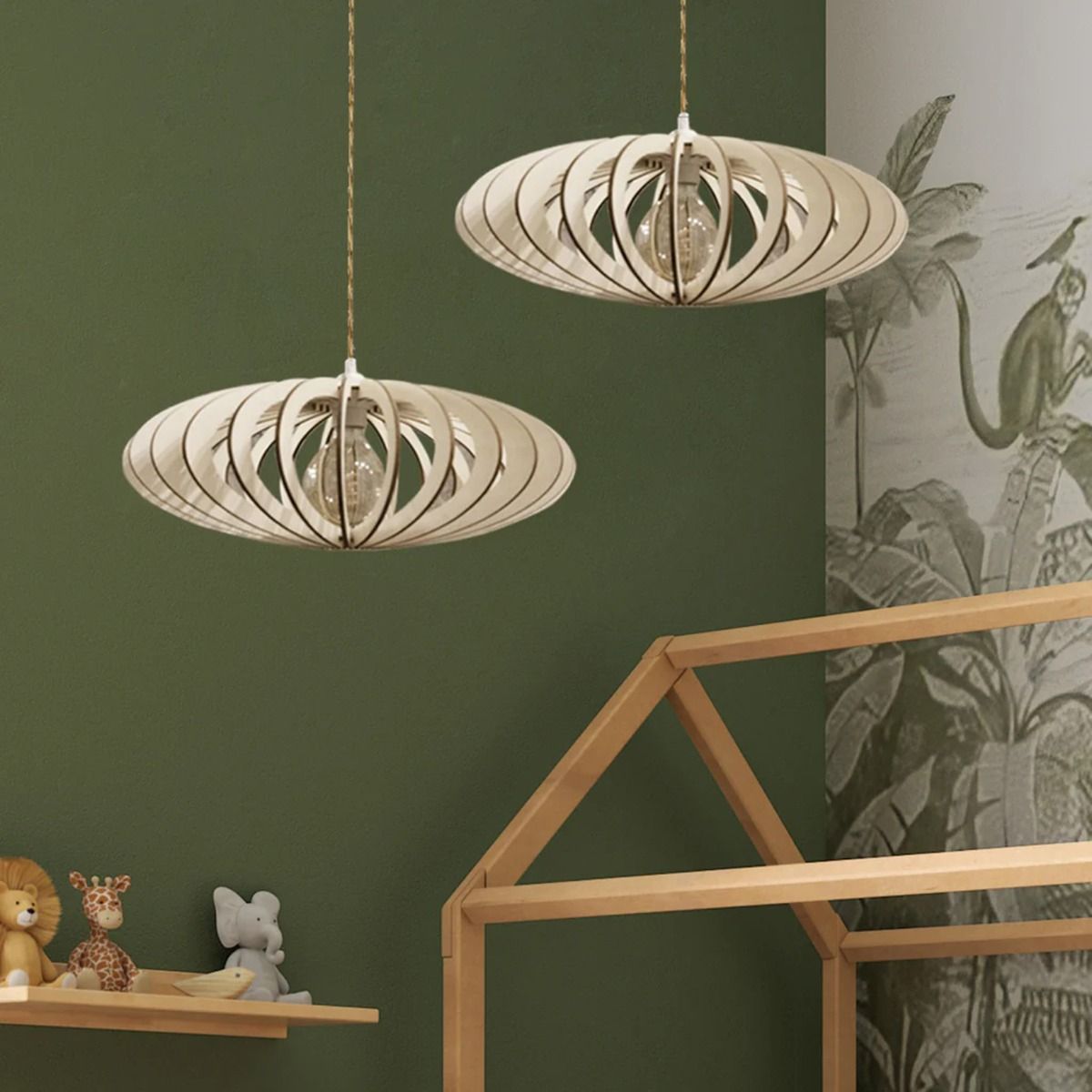 Suspension AZUR bois FSC Ø50cm