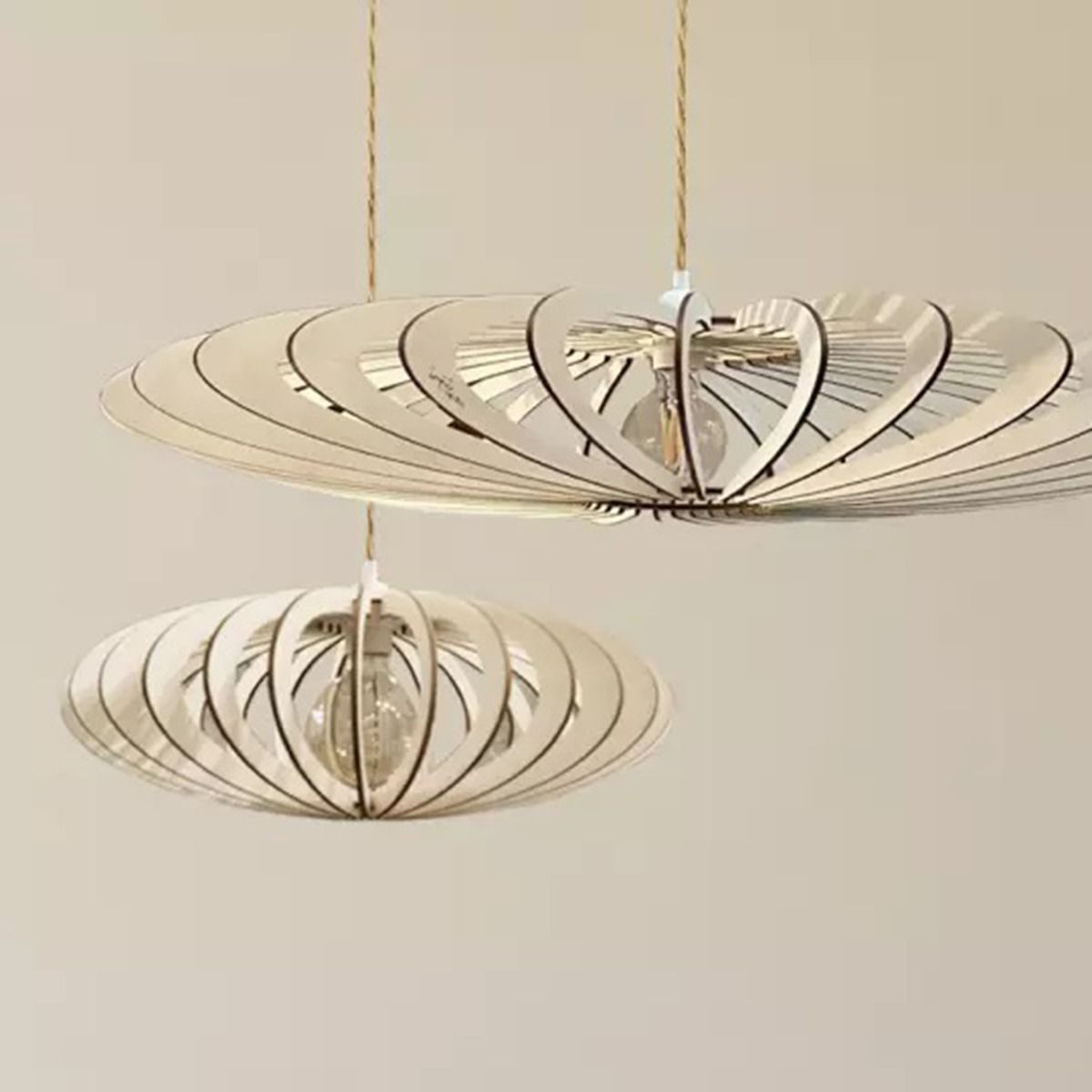 Suspension AZUR bois FSC Ø50cm