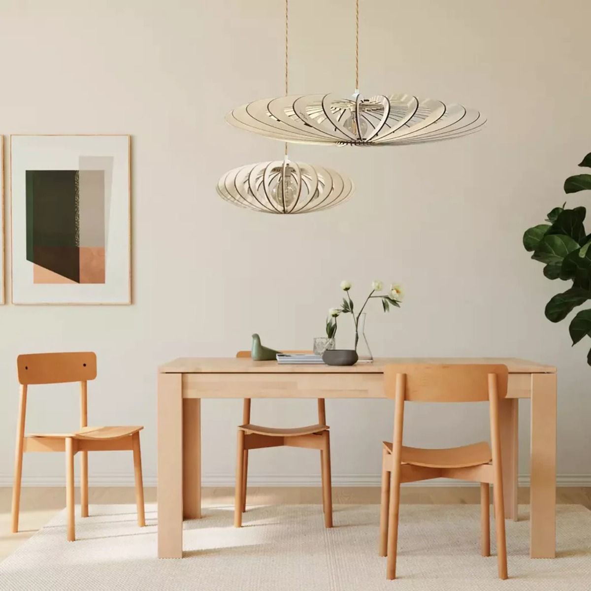 Suspension AZUR bois FSC Ø50cm