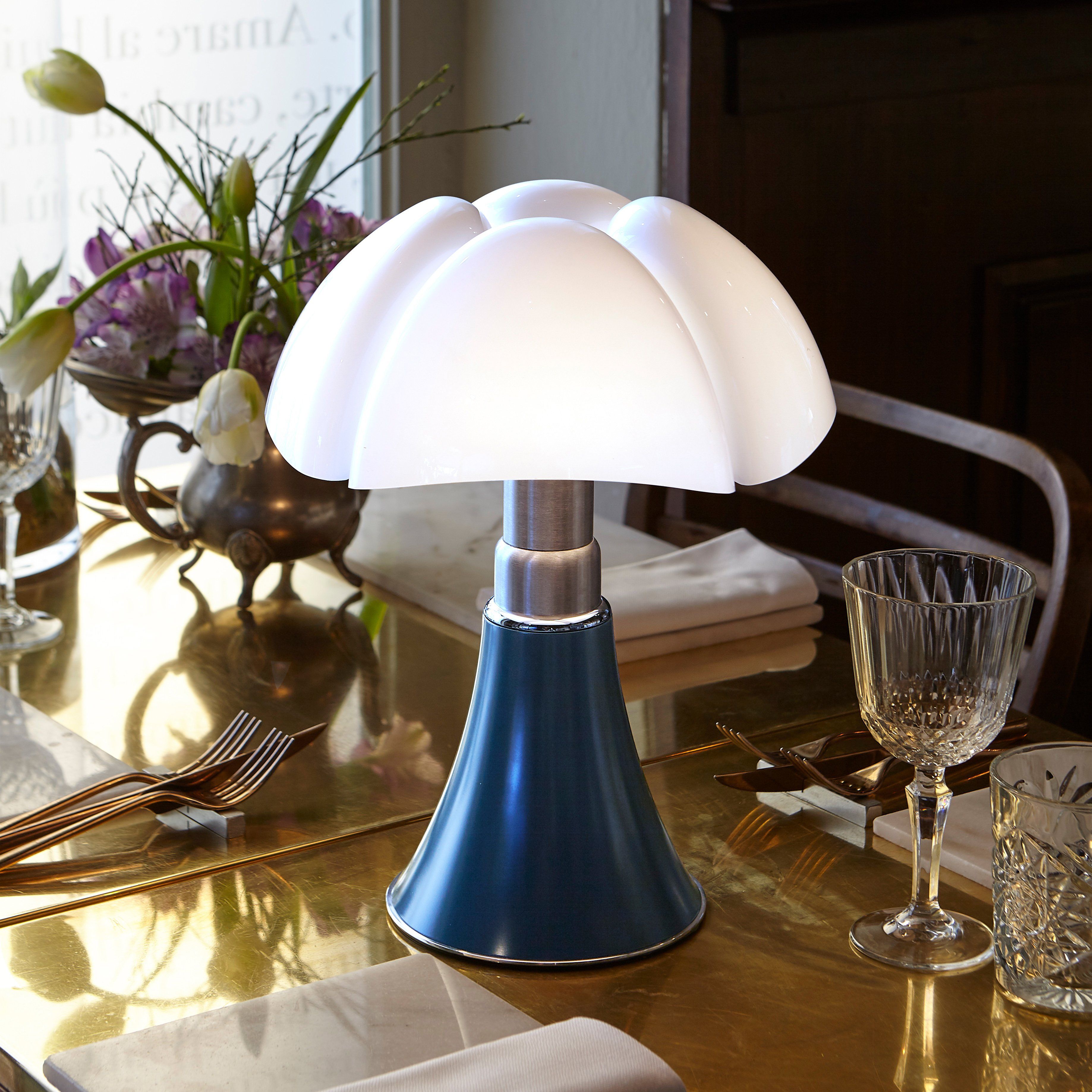 Lampe LED dimmable PIPISTRELLO MINI vert agave H35cm
