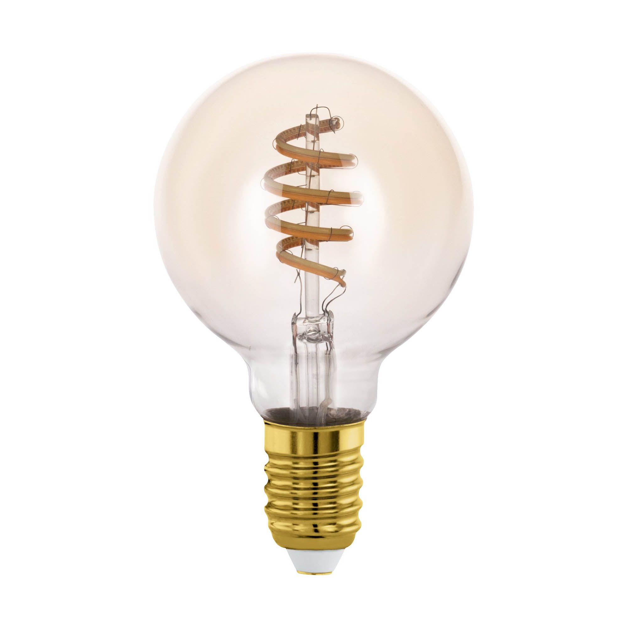 Ampoule Connectée forme globe en verre ambre CONNECT Z D8 cm  E27 4,9W 360 lumens