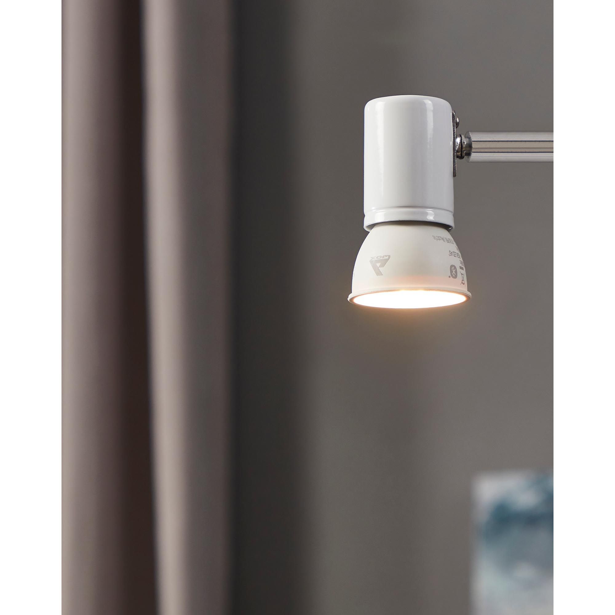 Ampoule Connectée en pvc blanc CONNECT Z GU10 4,9W 345 lumens Changement de couleurs