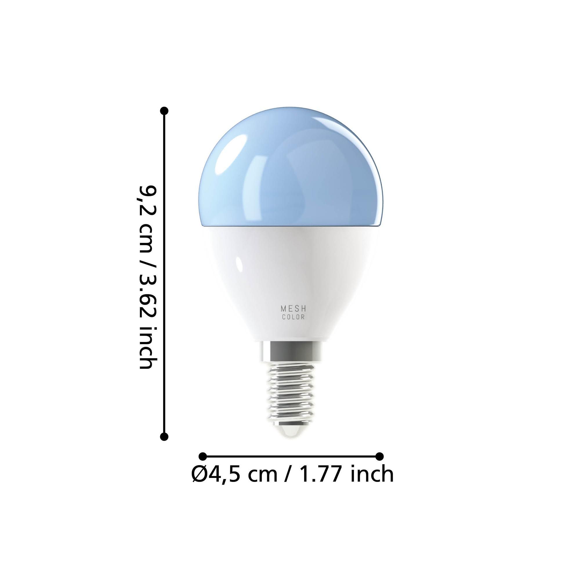 Ampoule Connectée en verre opale CONNECT Z E14 4,9W 470 lumens Changement de couleurs