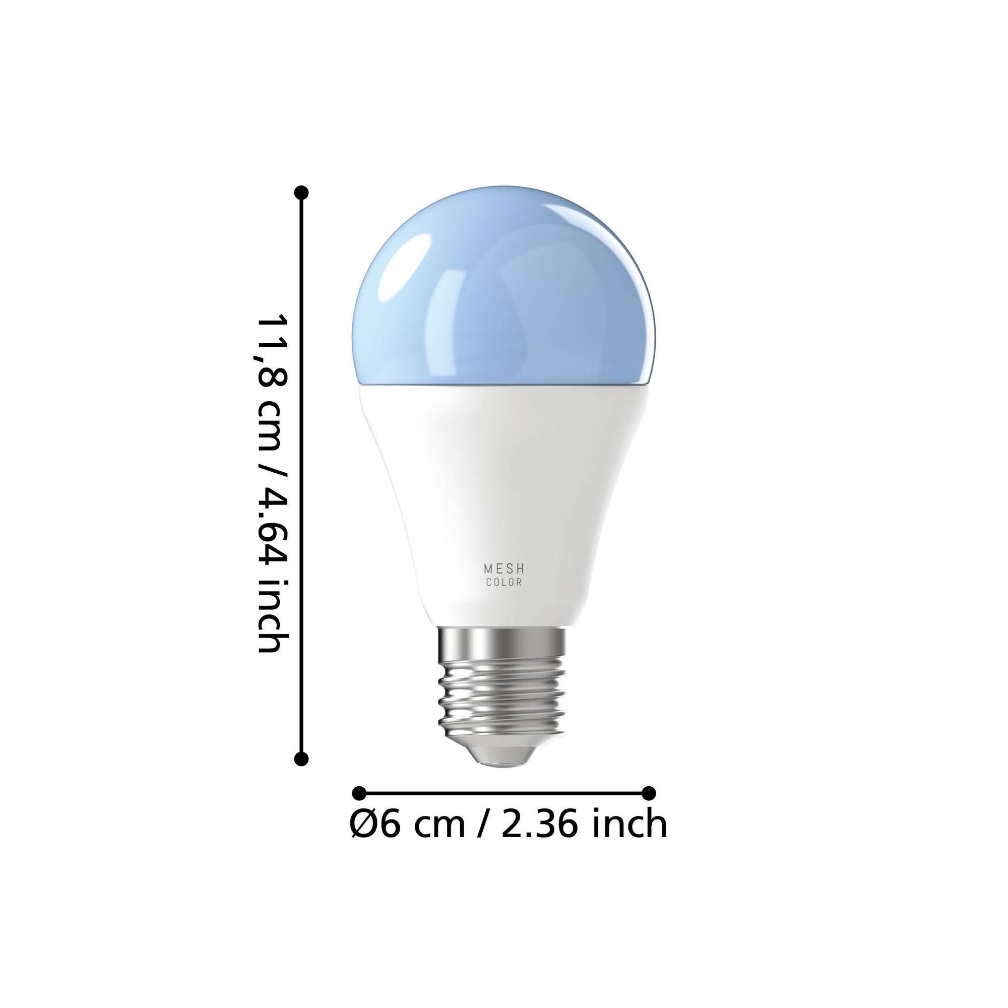 Ampoule Connectée en verre opale CONNECT Z E27 9W 806 lumens Changement de couleurs