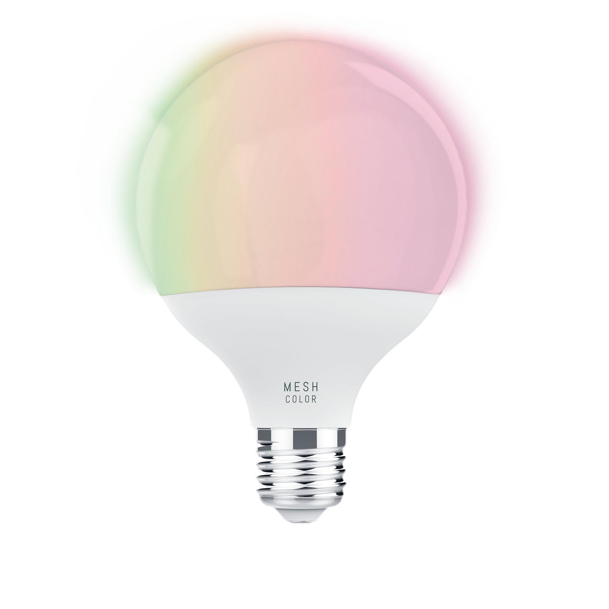 Ampoule Connectée en verre opale CONNECT Z D9,5 cm E27 3,5W Changement de couleurs
