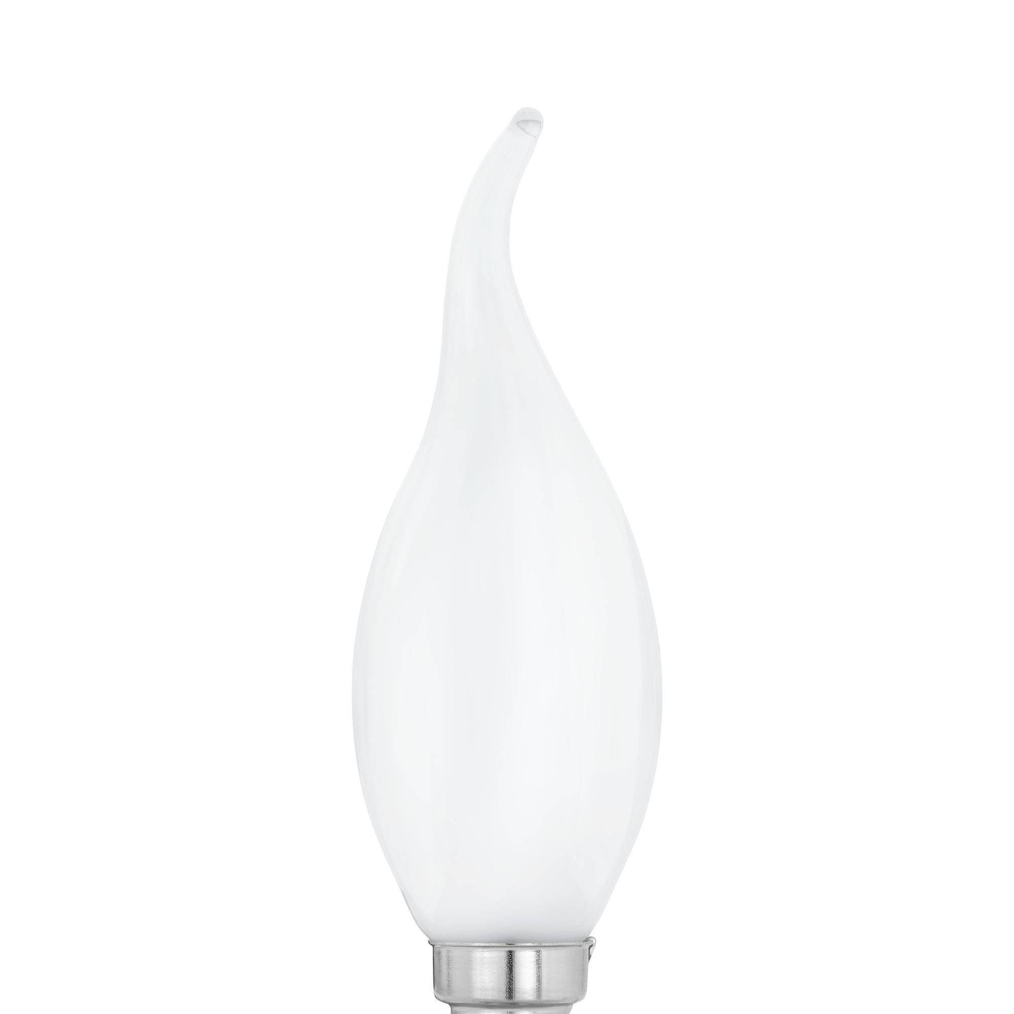 Ampoule opale LED Forme flamme coupe vent E14 4W 470 lumens 2700K