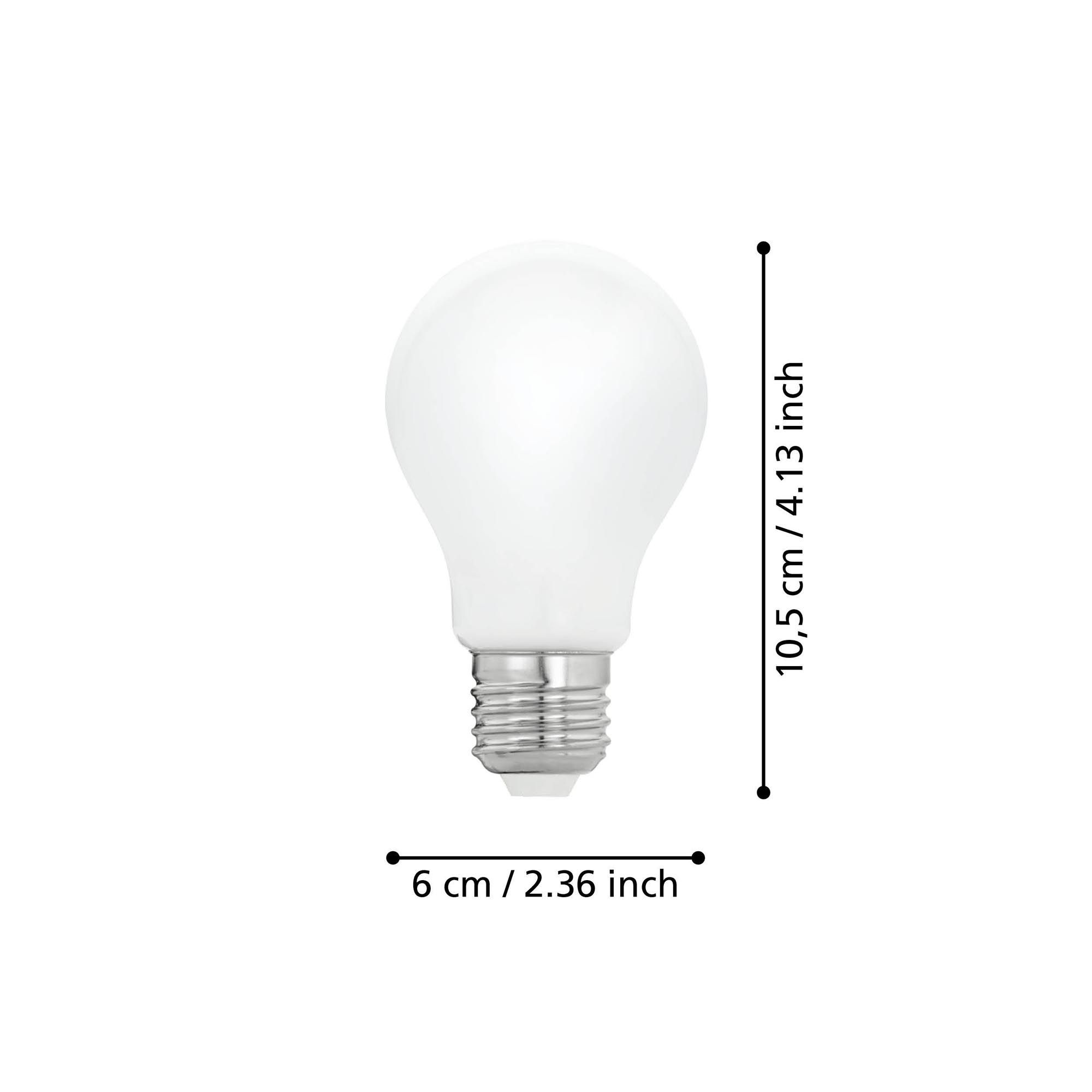 Ampoule Led Classic E27 verre opale forme standard 4W