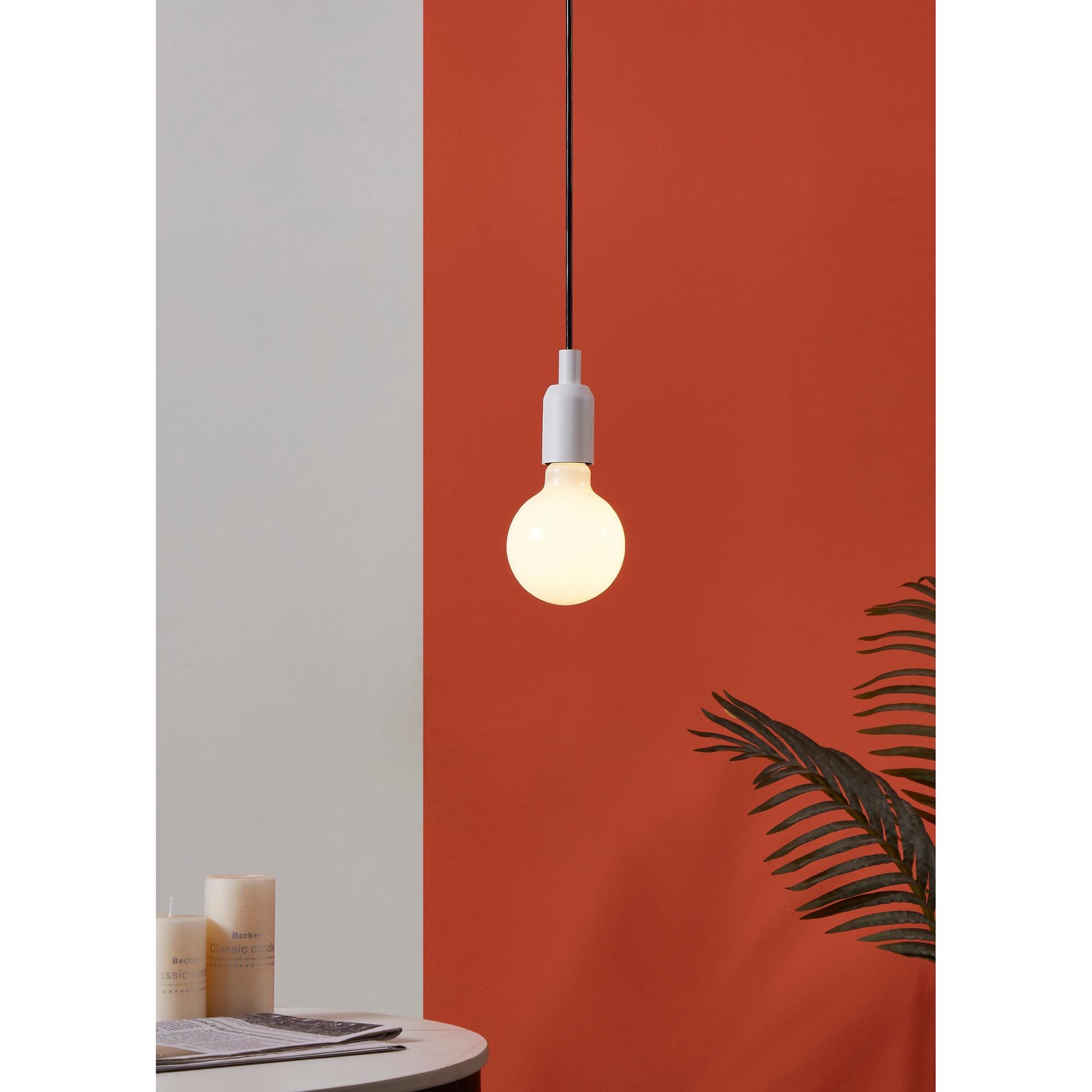 Ampoule Led Globe E27 verre opale forme globe D9,5 9W