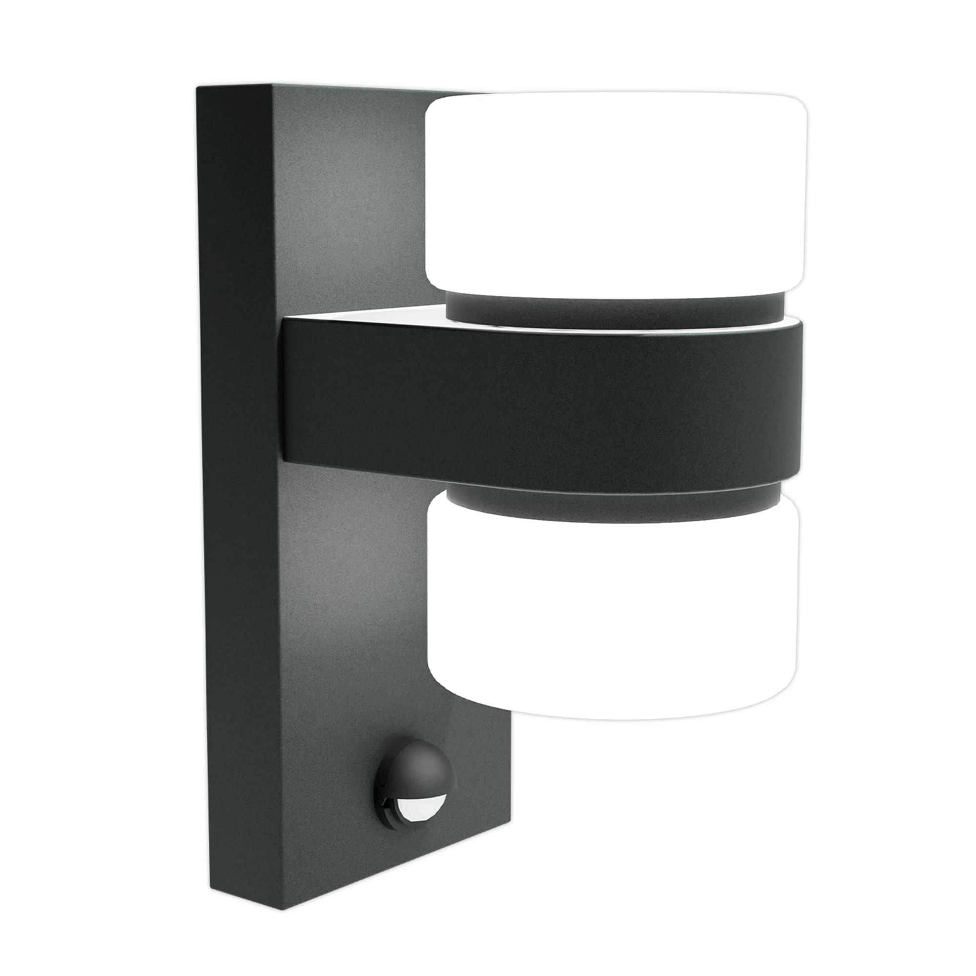 Applique extérieure détecteur LED ATOLLARI anthracite H23cm