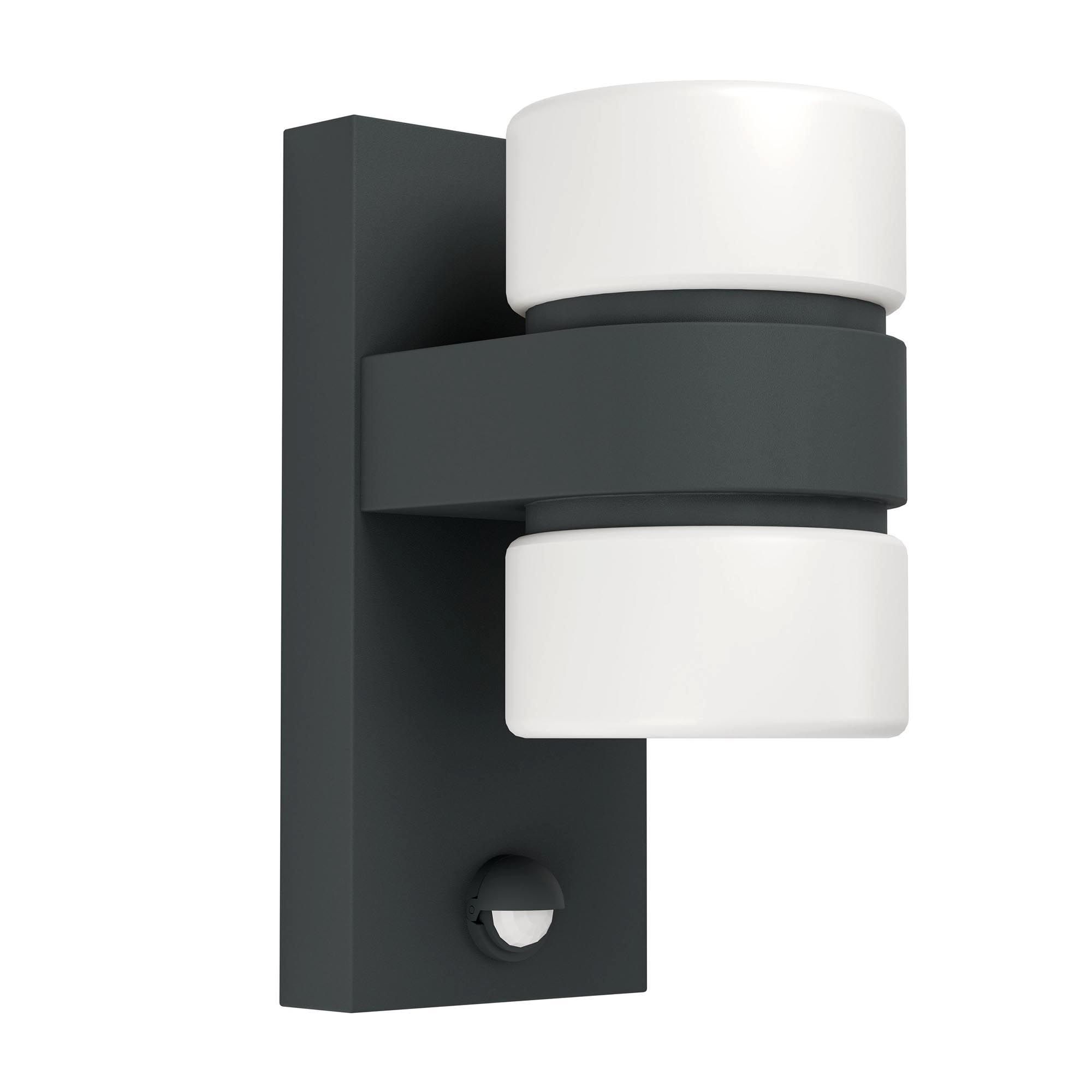 Applique extérieure détecteur LED ATOLLARI anthracite H23cm