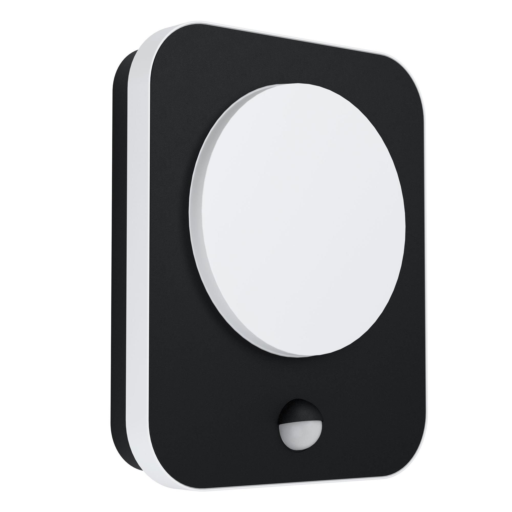Applique extérieure détecteur LED MADRIZ noir H19cm