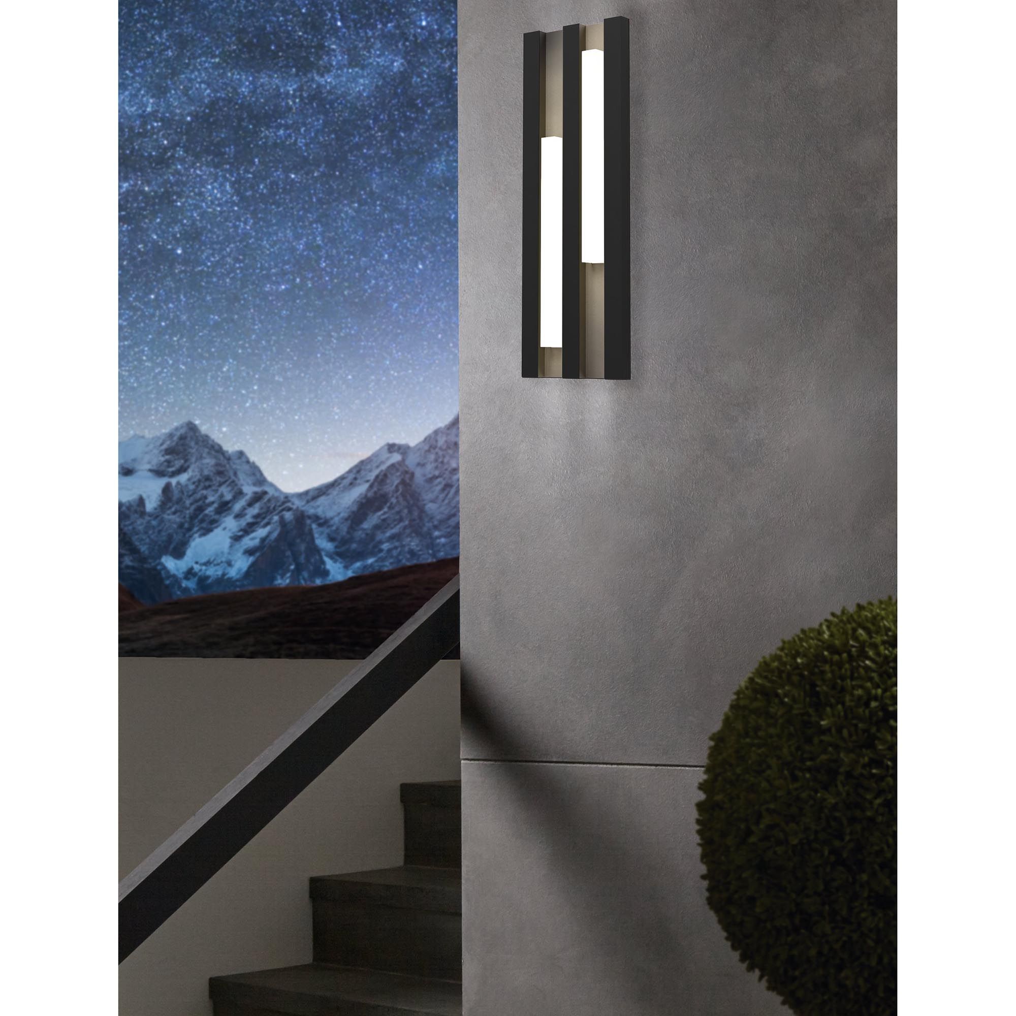 Applique extérieure LED FANDINA noir H41,5cm