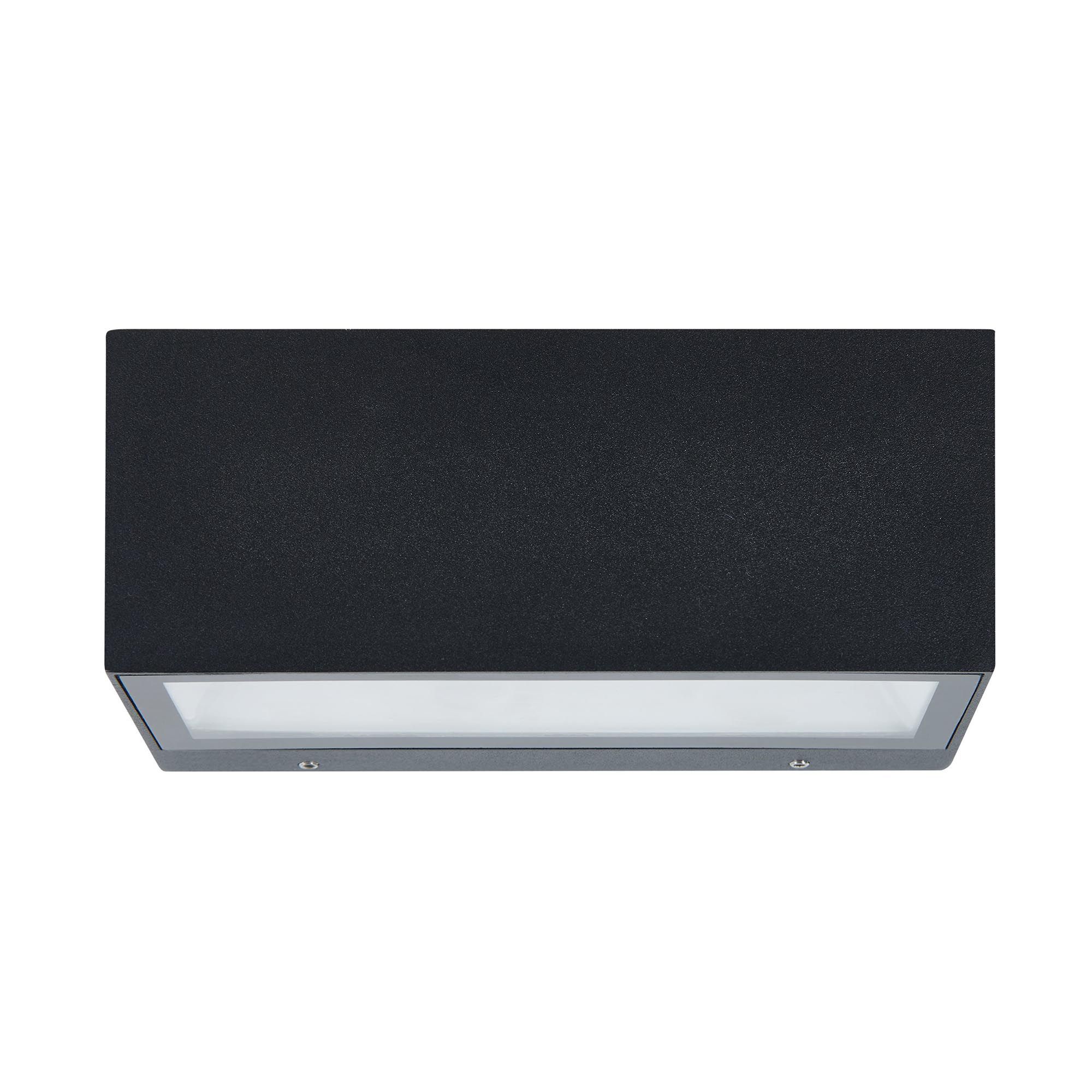 Applique extérieure LED SPONGANO noir L18,5cm