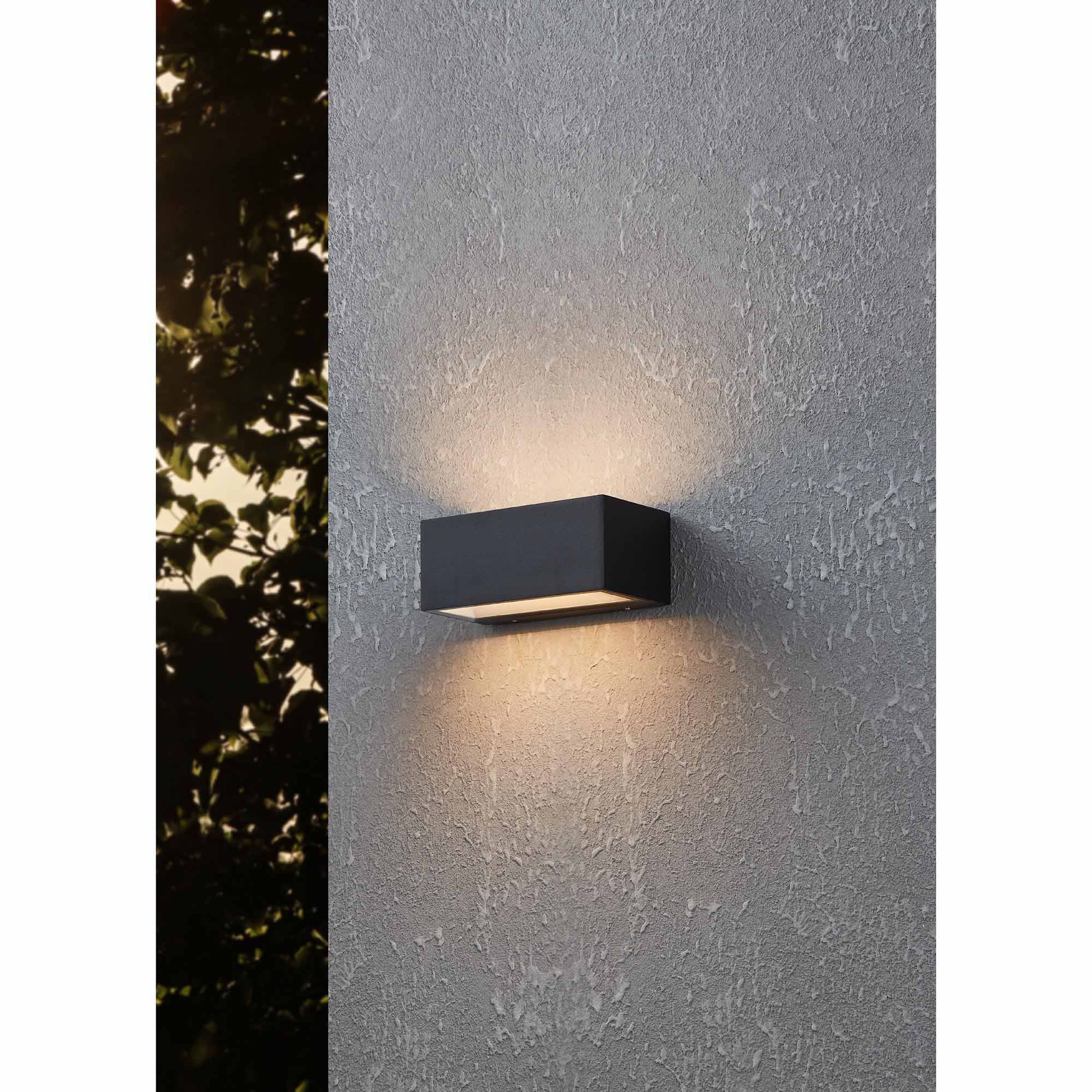 Applique extérieure LED SPONGANO noir L18,5cm