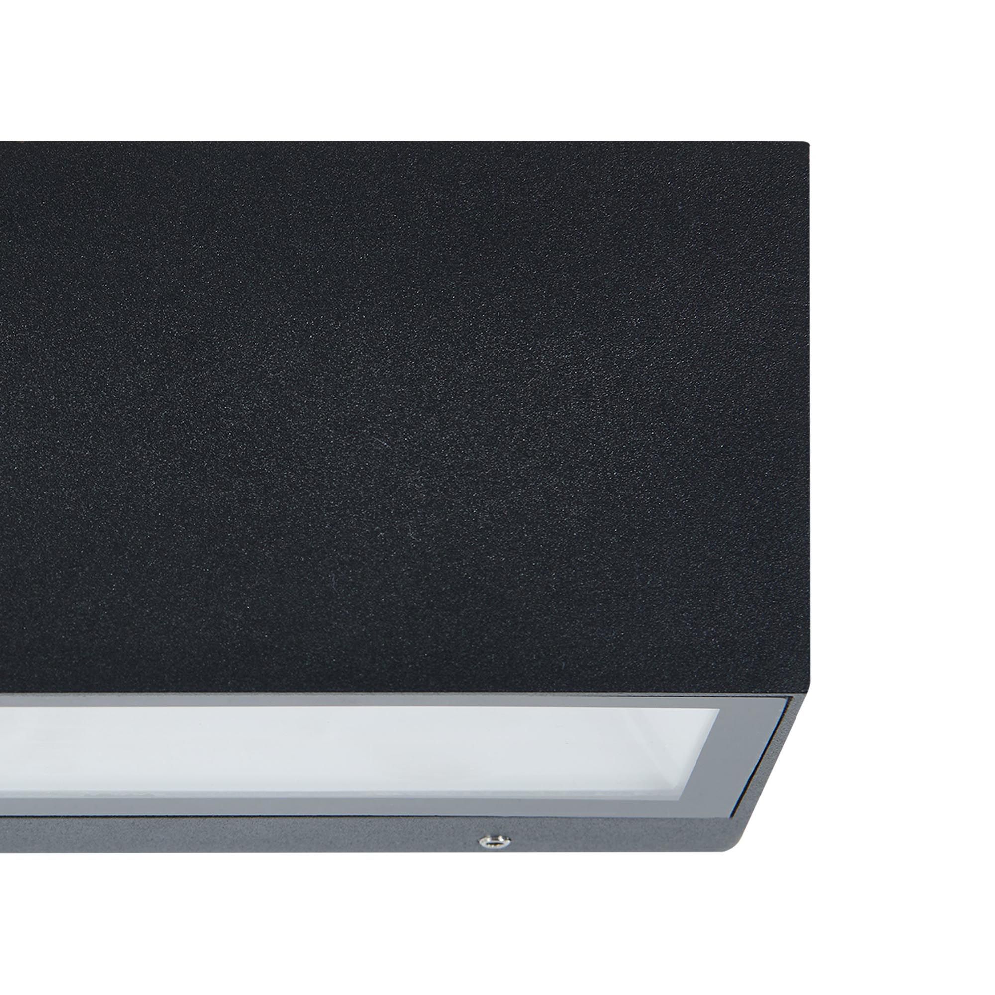 Applique extérieure LED SPONGANO noir L18,5cm