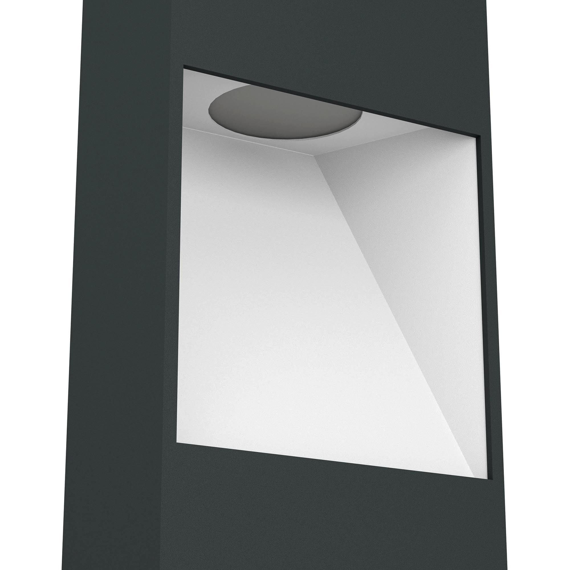 Potelet extérieur LED MANFRIA noir H87cm