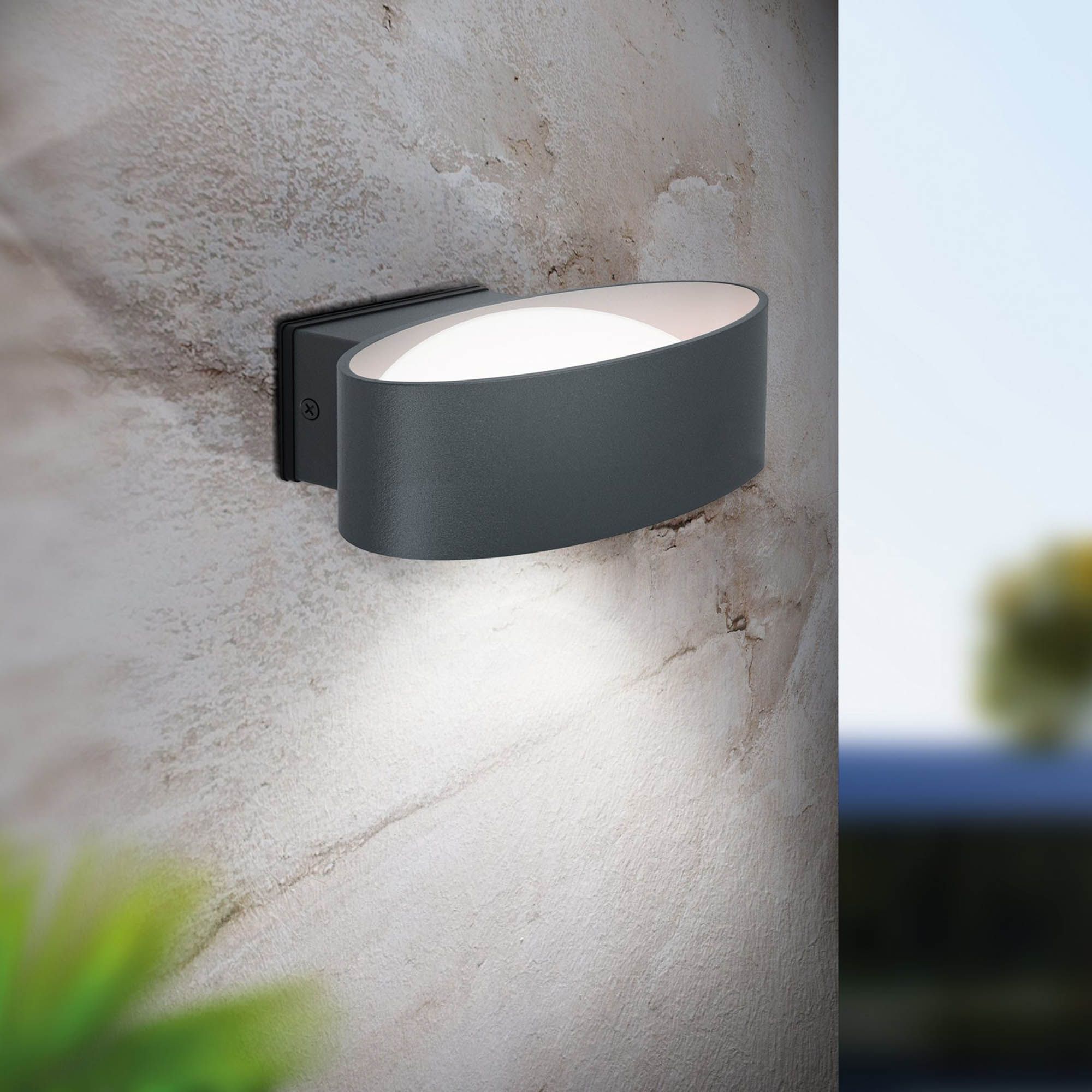 Applique extérieure LED CHINOA anthracite H27cm
