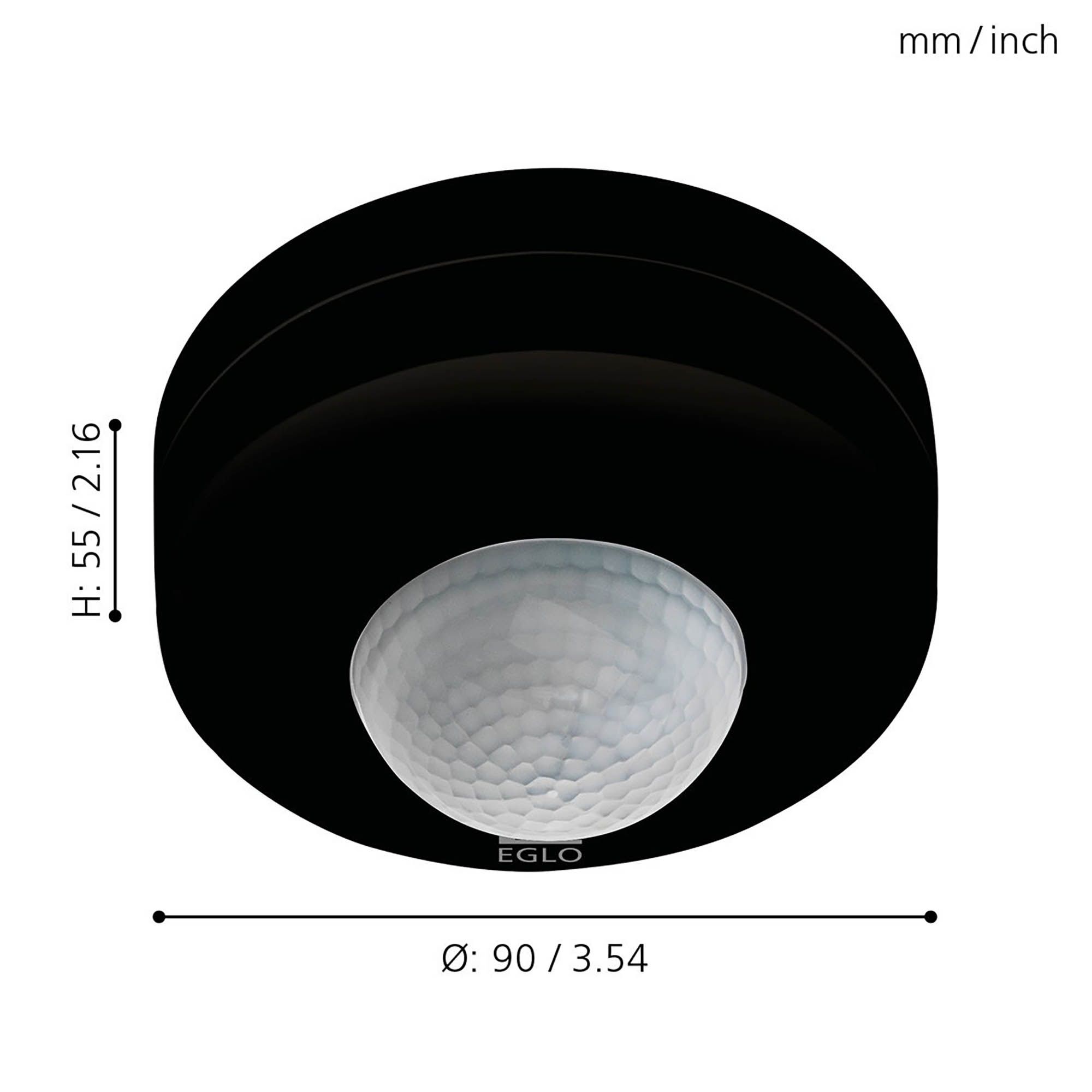Détecteur DETECT ME 6 noir Ø9cm
