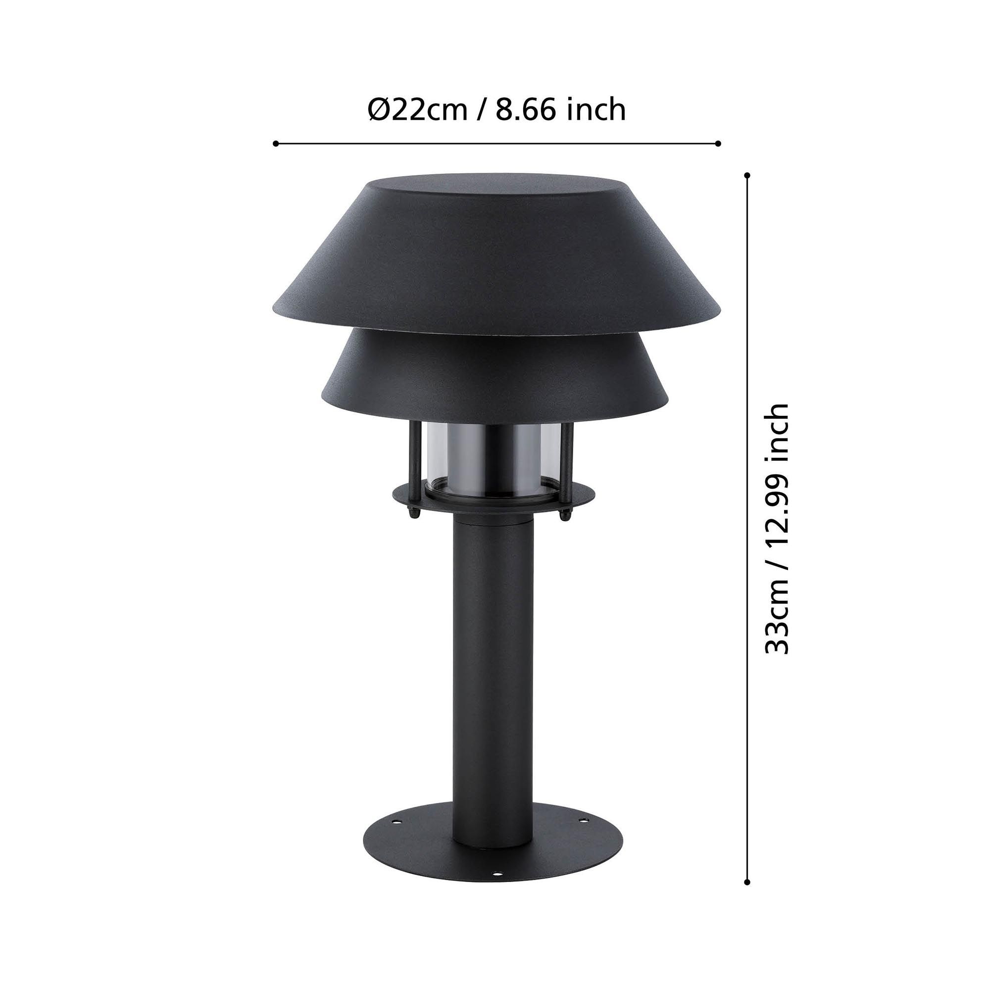 Borne extérieure CHIAPPERA noir H33cm