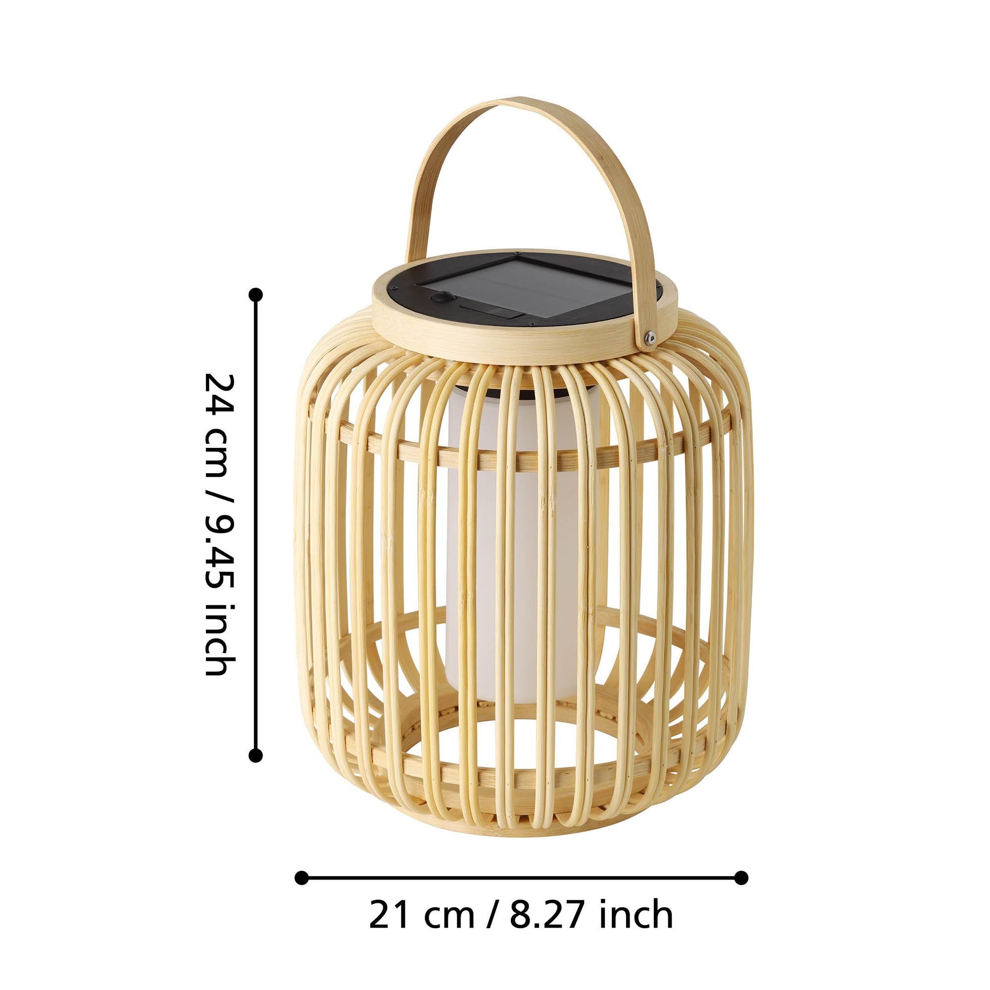 Lampe baladeuse extérieure LED MARLIANO bambou H24cm