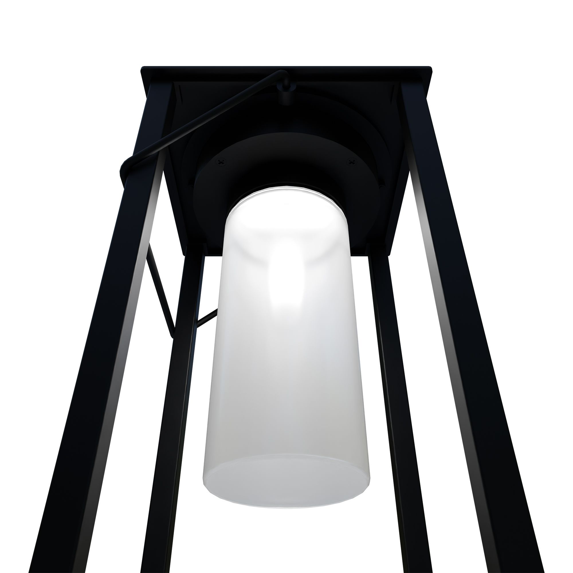 Lampe de table extérieure LED USIGNI noir H28cm
