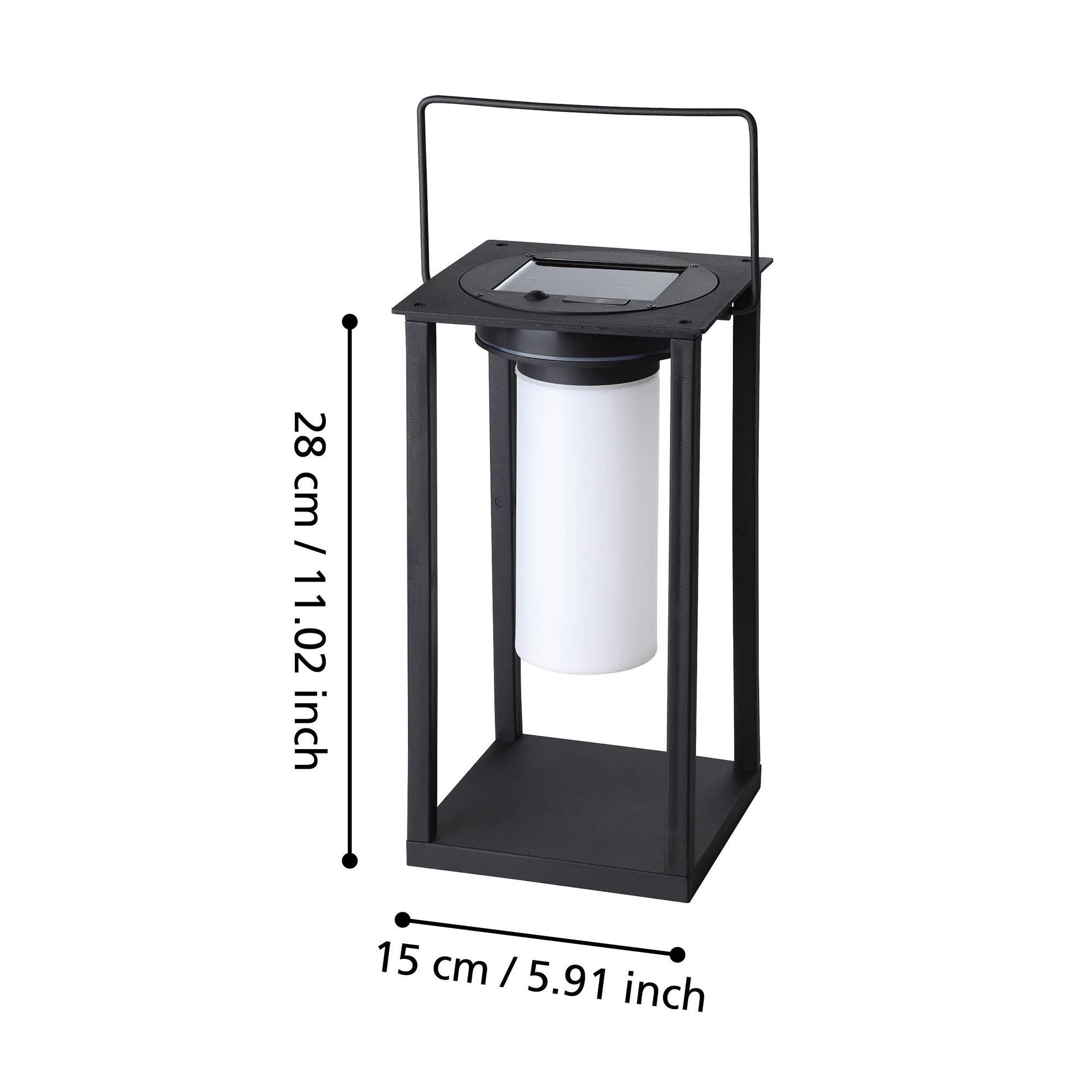 Lampe de table extérieure LED USIGNI noir H28cm