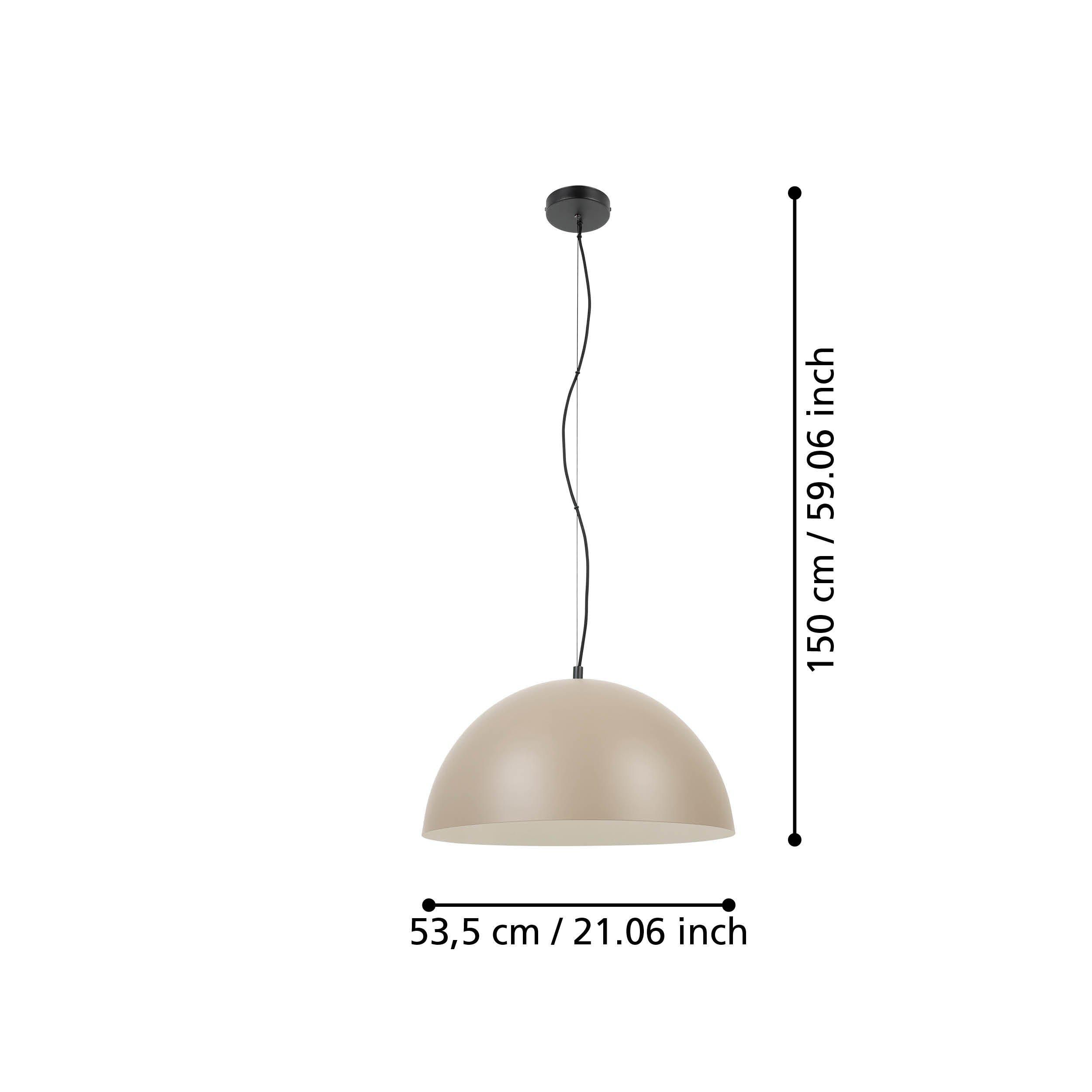 Suspension GAETANO 1 noir/sable Ø53,5cm
