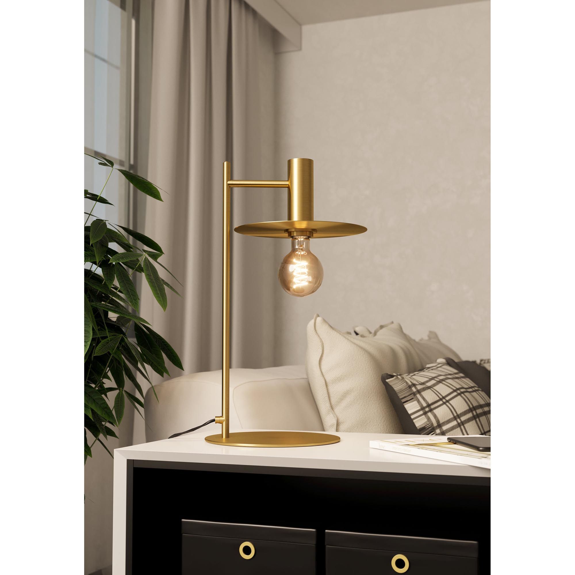 Lampe de table ESCANDELL doré H47cm