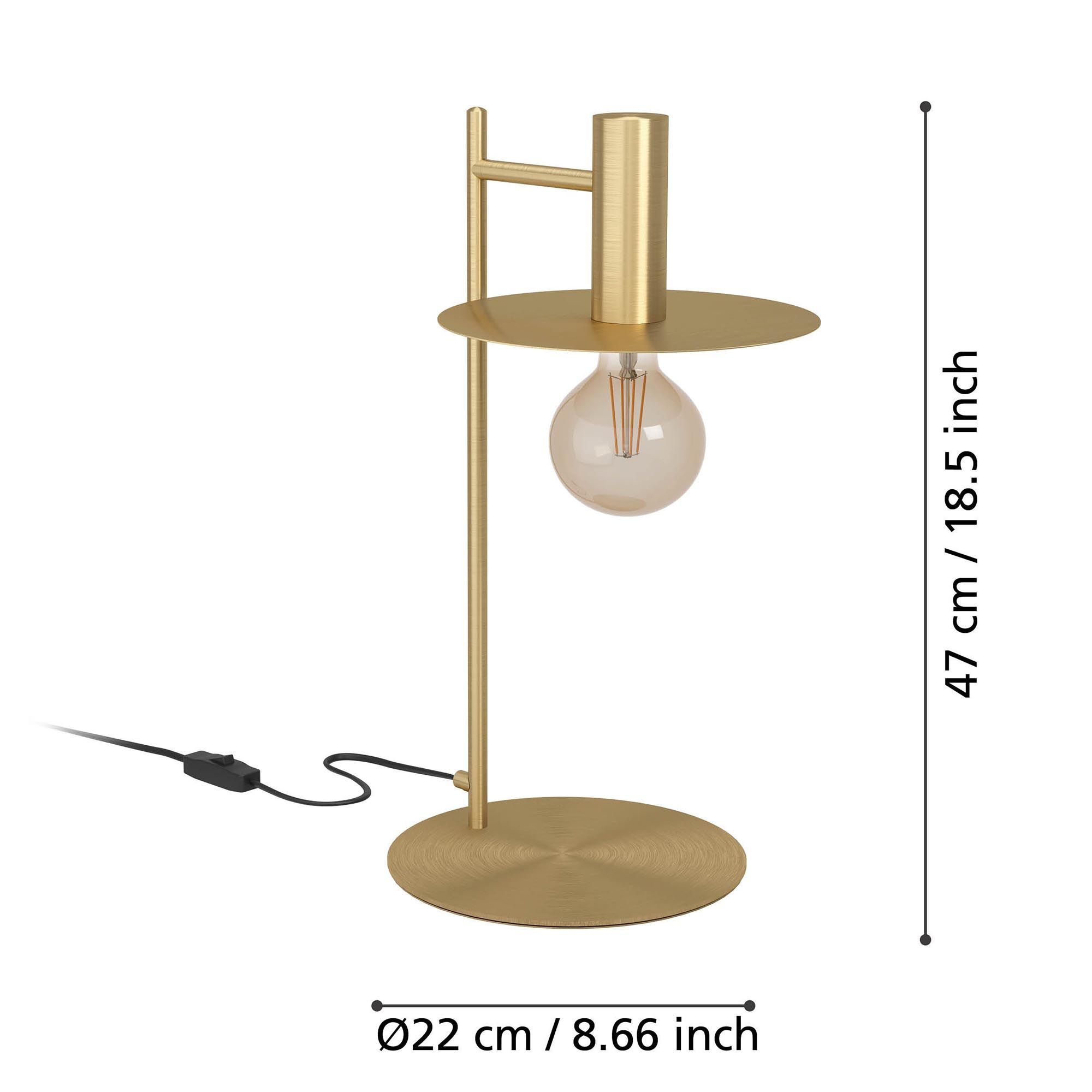 Lampe de table ESCANDELL doré H47cm