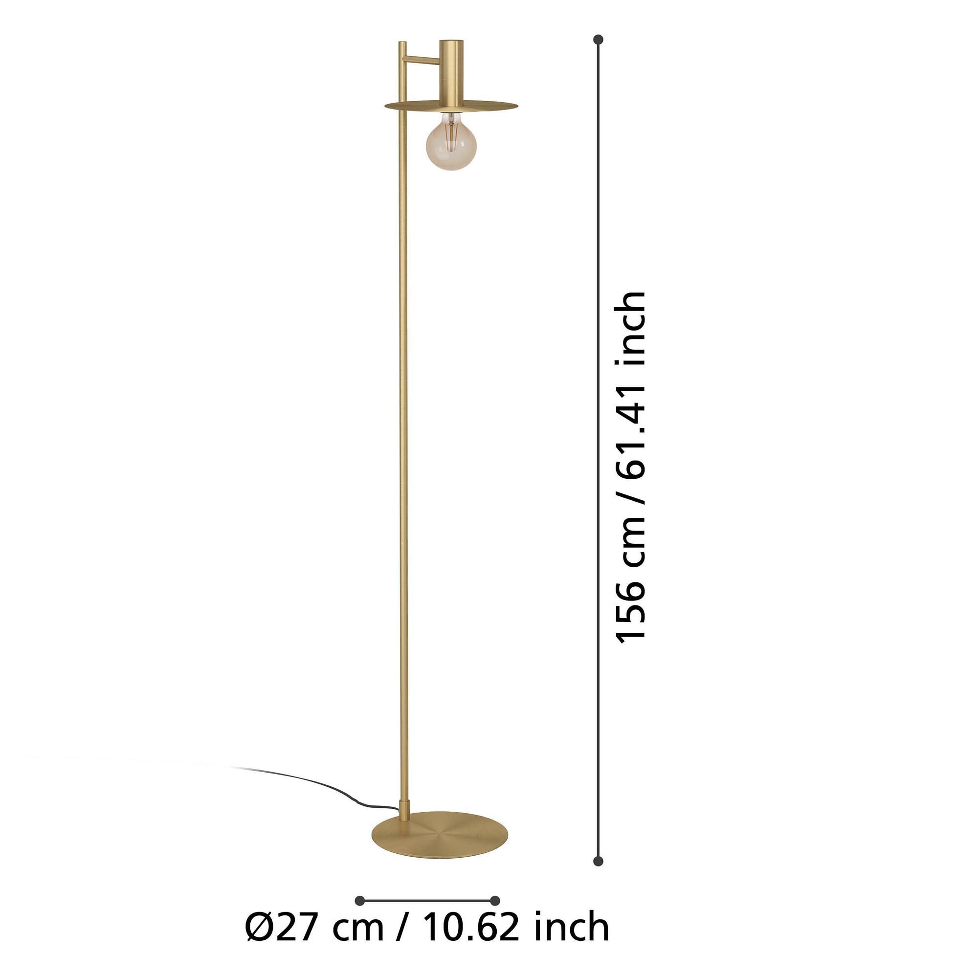 Lampadaire ESCANDELL doré H156cm