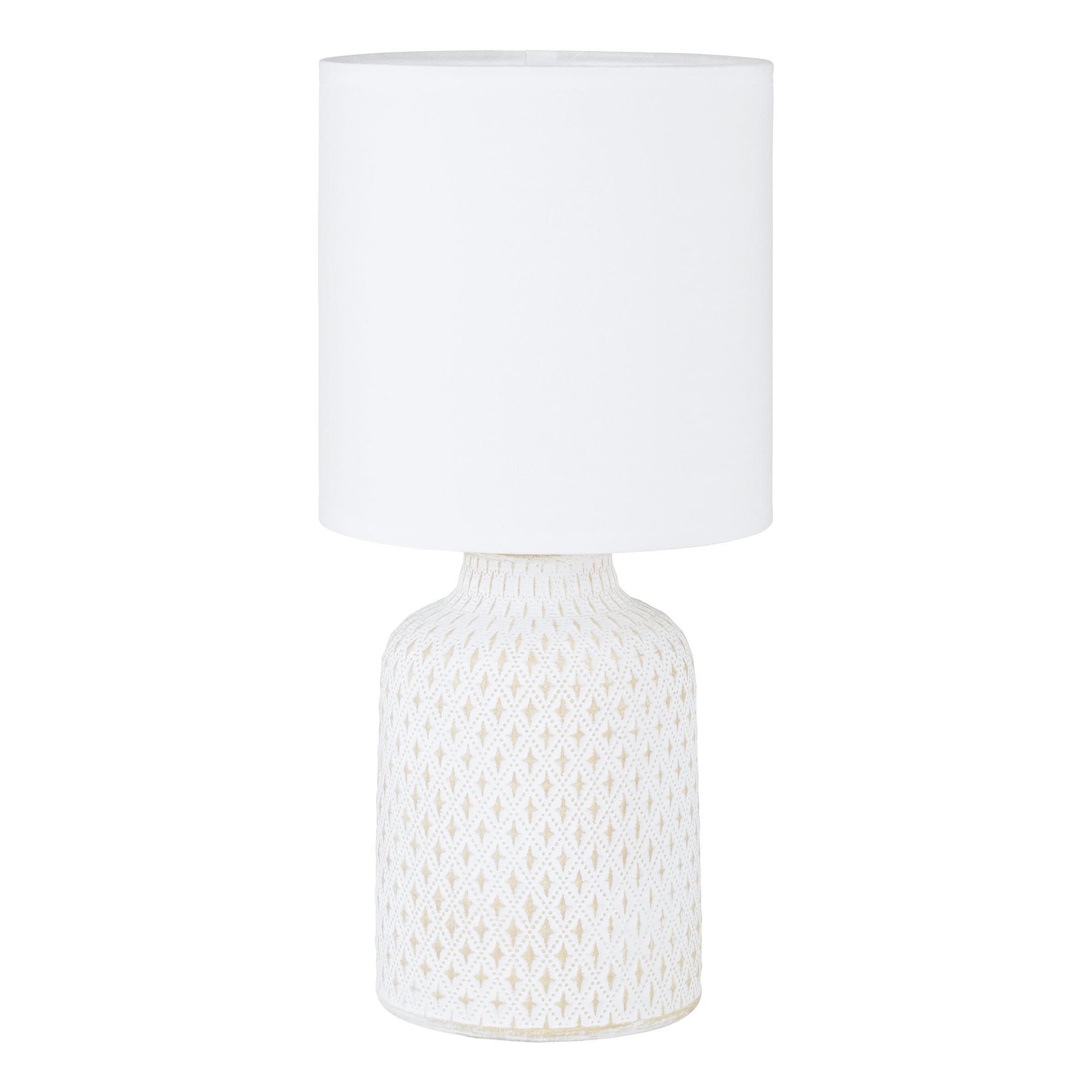 Lampe BELLARIVA blanc H32cm