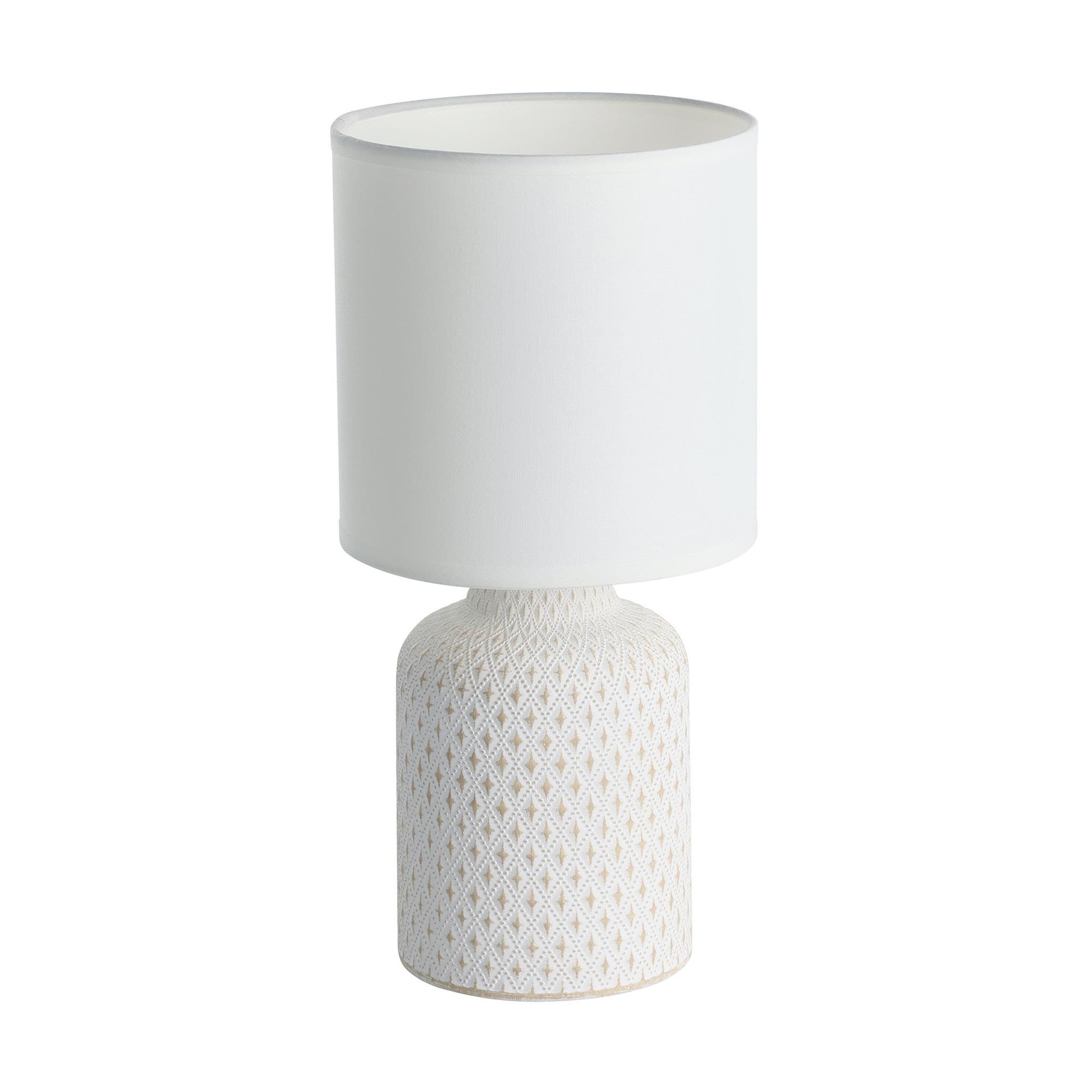 Lampe BELLARIVA blanc H32cm