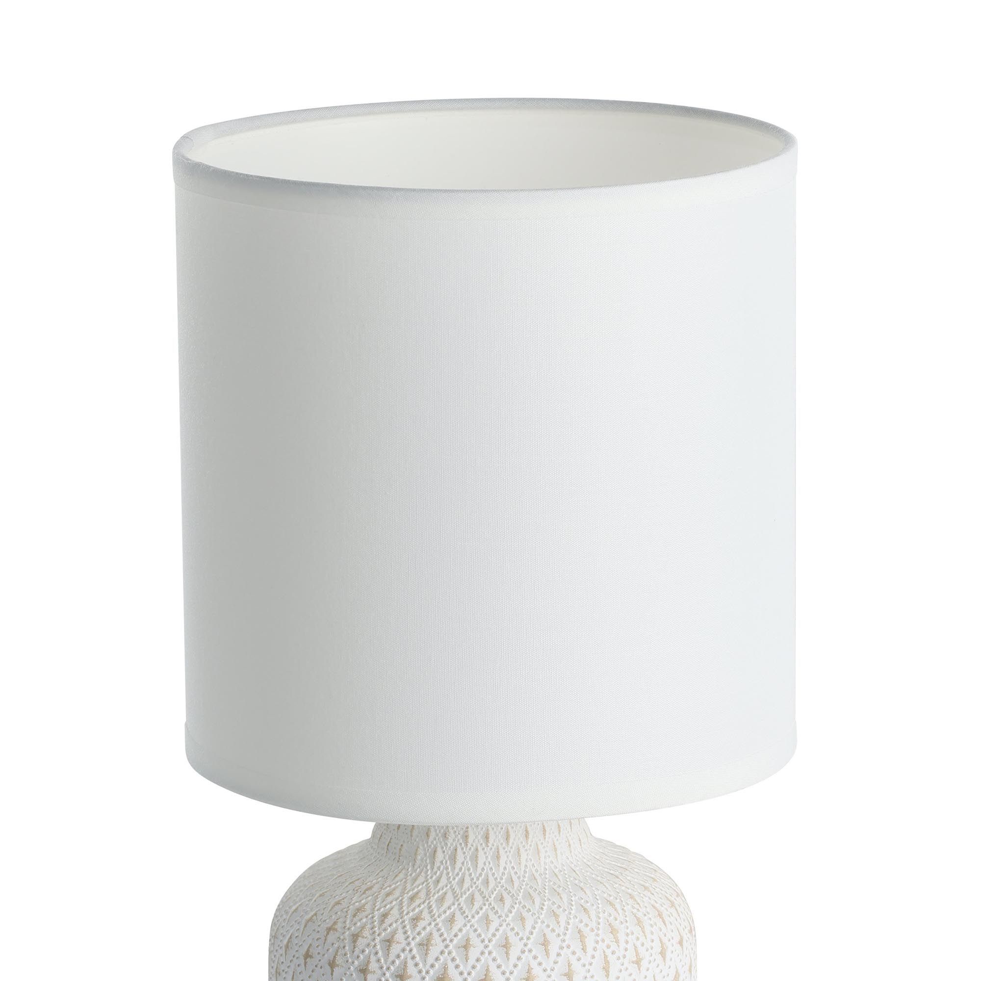 Lampe BELLARIVA blanc H32cm
