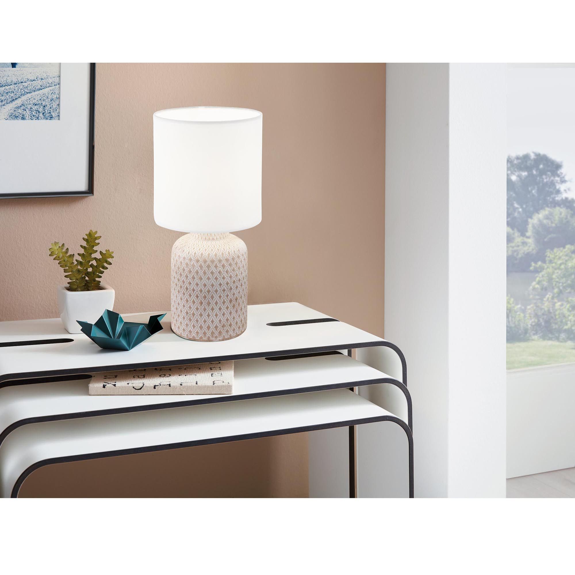 Lampe BELLARIVA blanc H32cm
