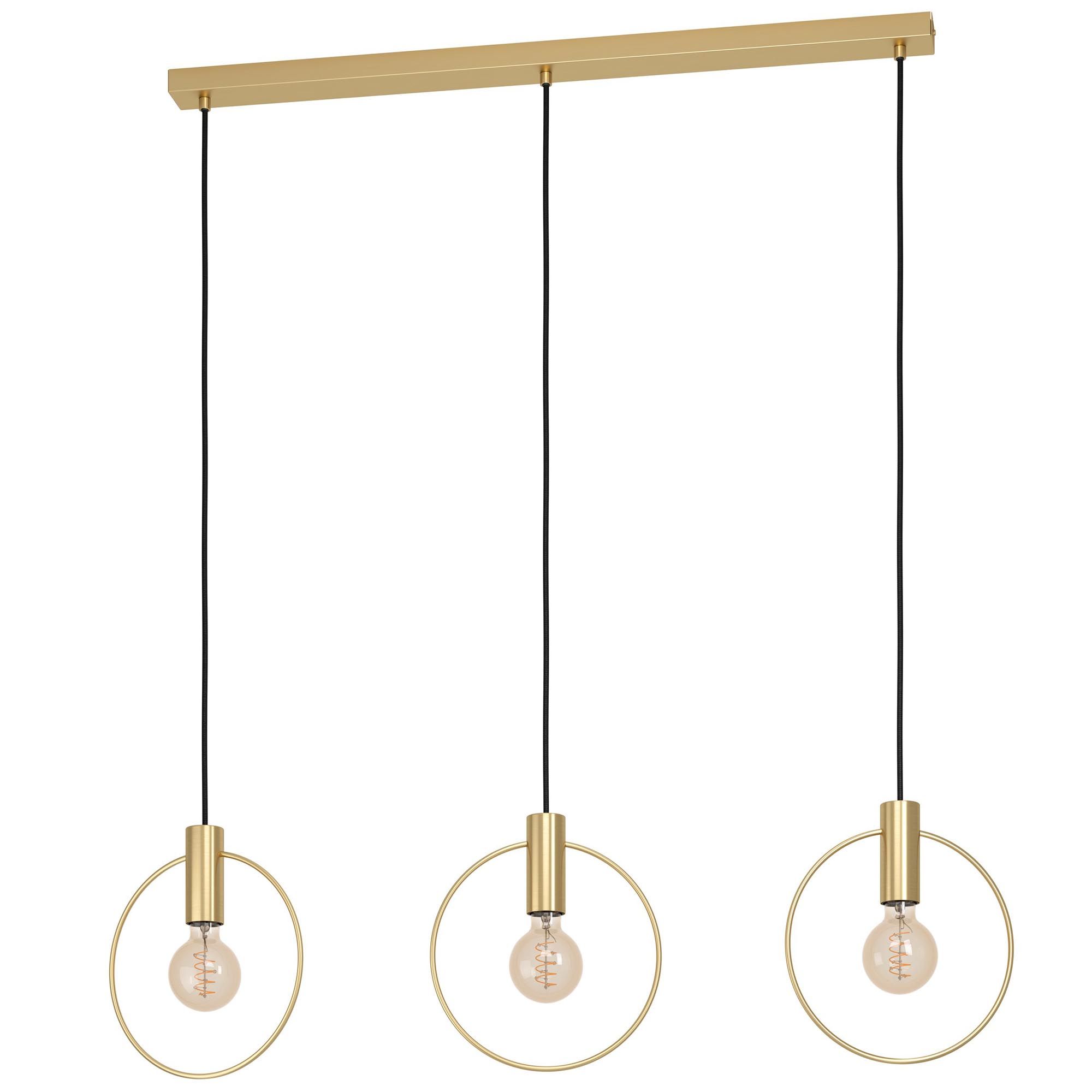 Suspension en métal doré MANIZALES E27 3X40W