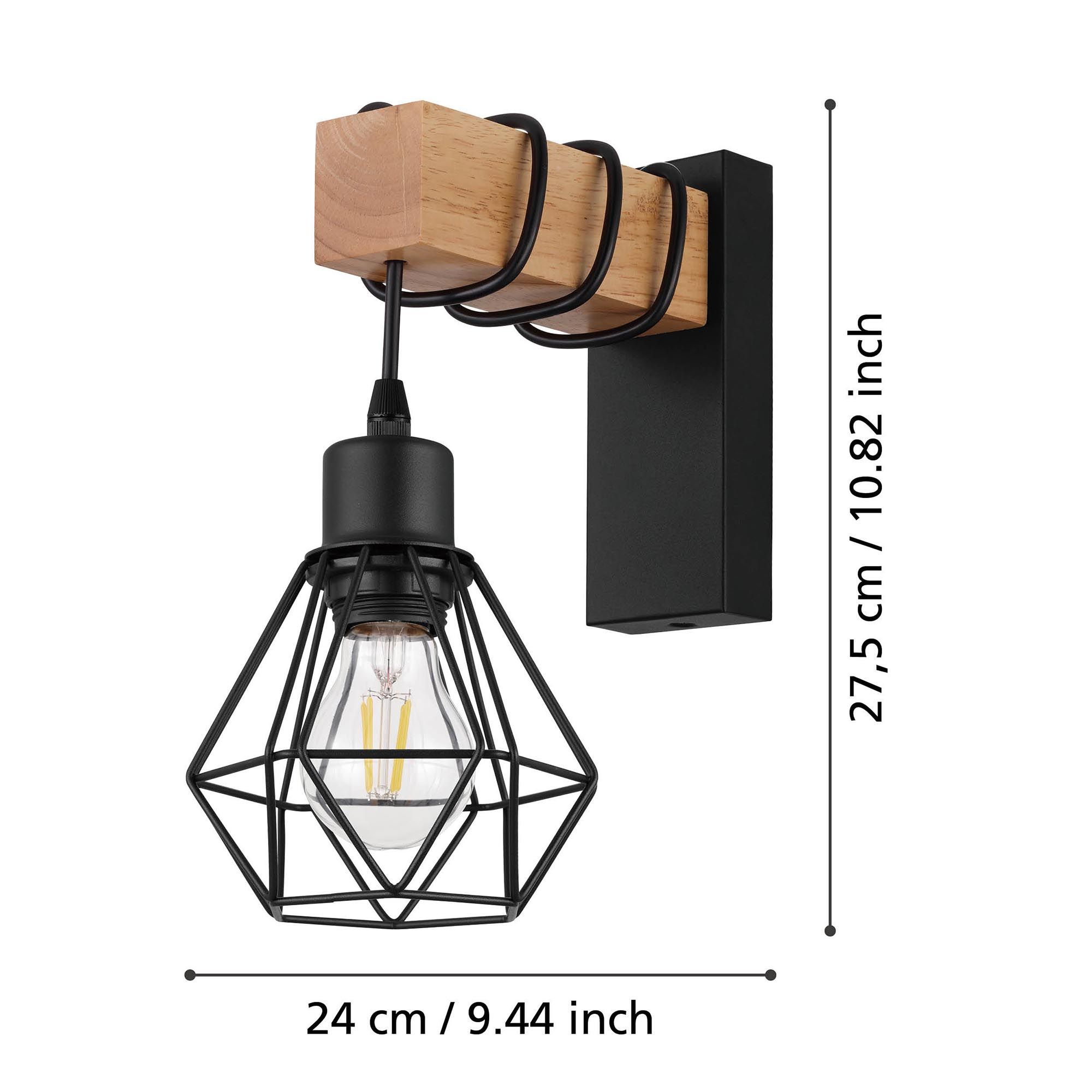 Applique murale TOWNSHEND 5 bois H27,5cm