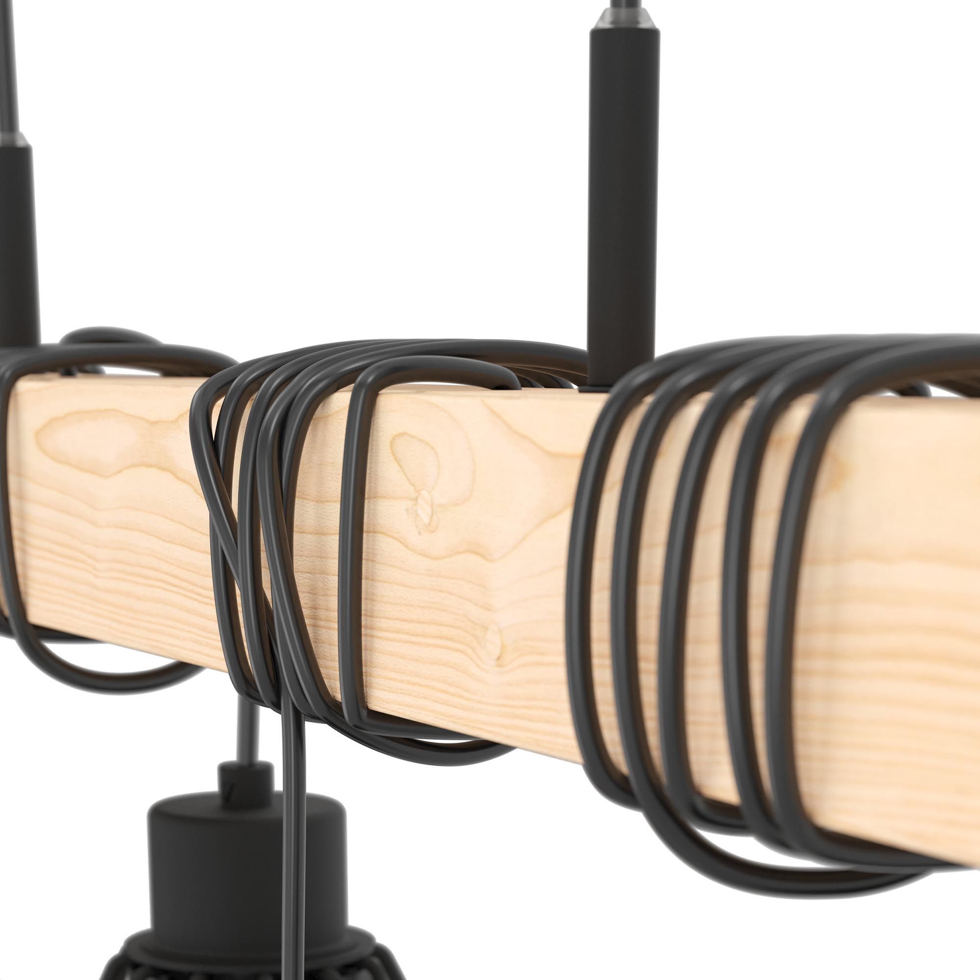 Suspension TOWNSHEND 5 Bois Naturel/Noir L70 cm
