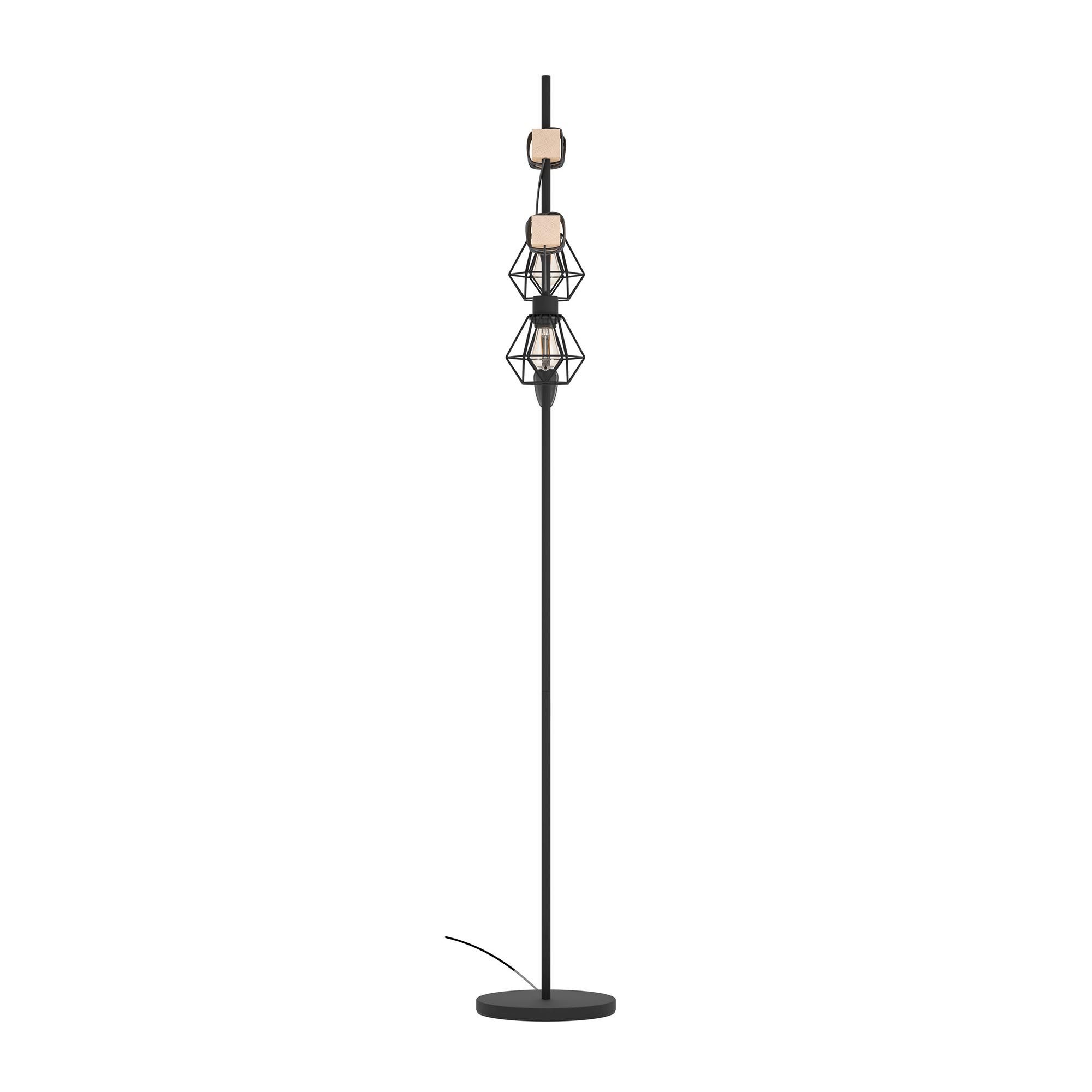 Lampadaire TOWNSHEND 5 Bois Naturel/Noir H166,5 cm