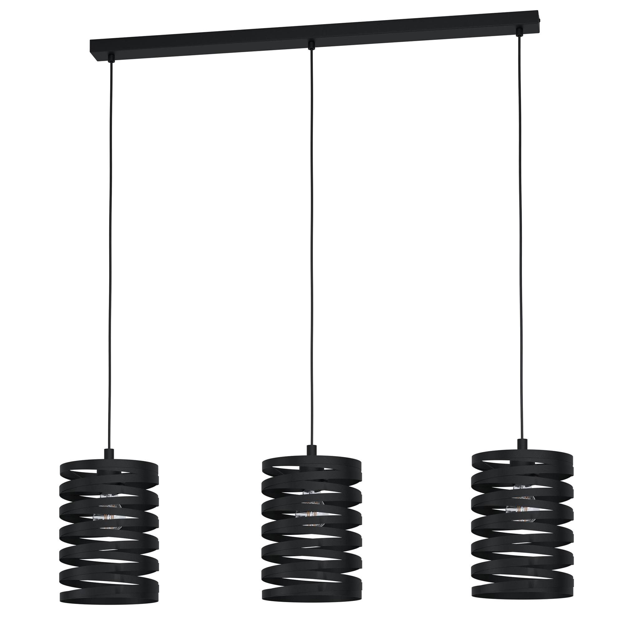Suspension CREMELLA noir L93cm