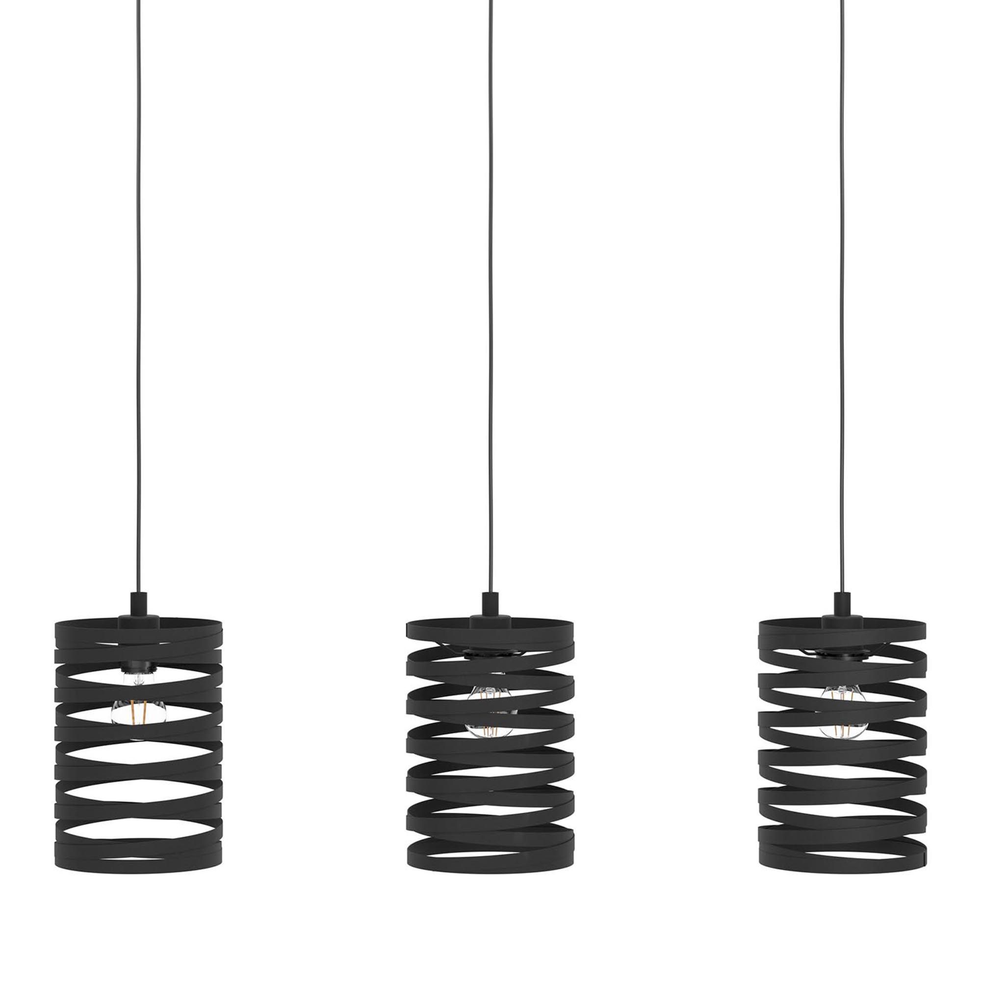 Suspension CREMELLA noir L93cm