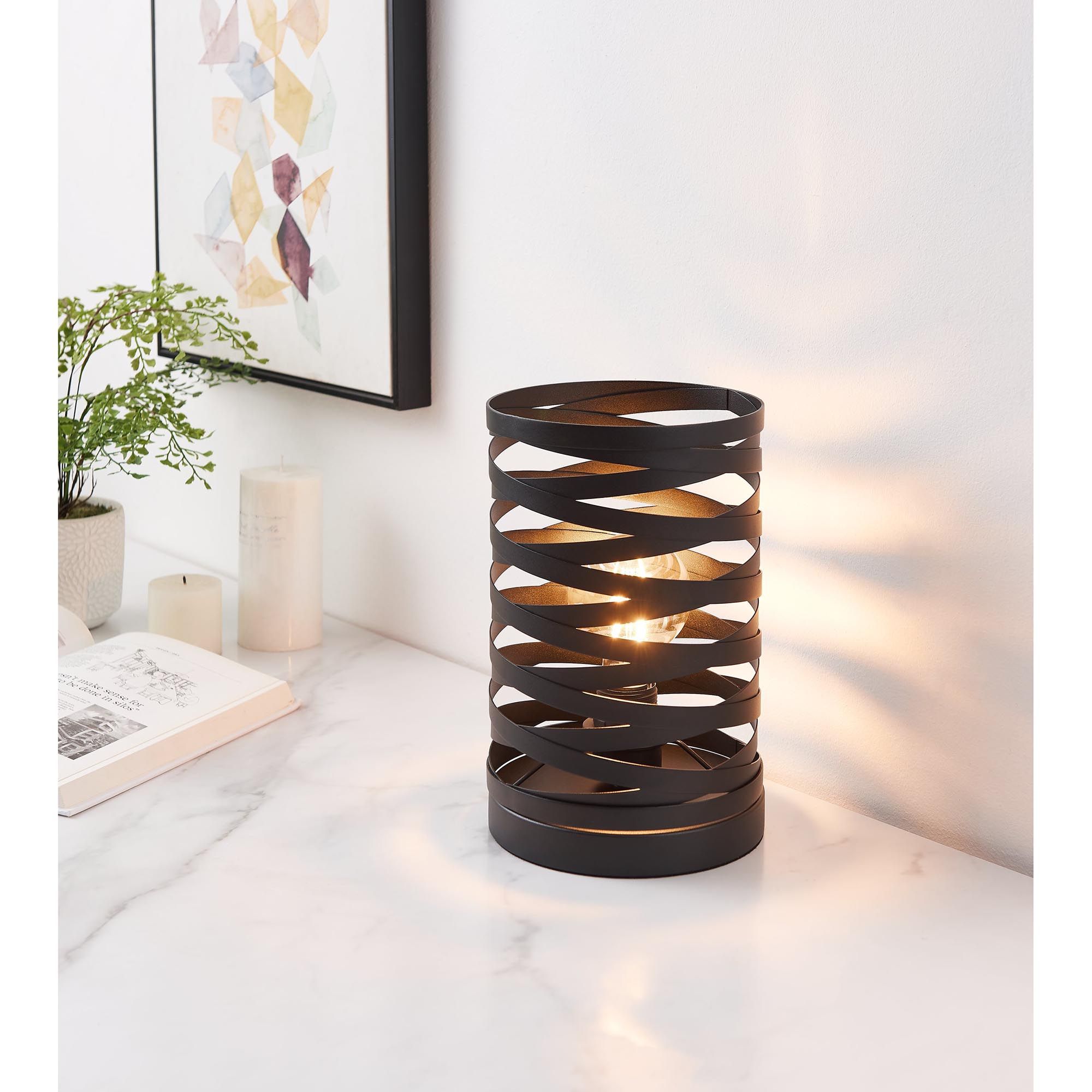 Lampe de table CREMELLA noir H29cm