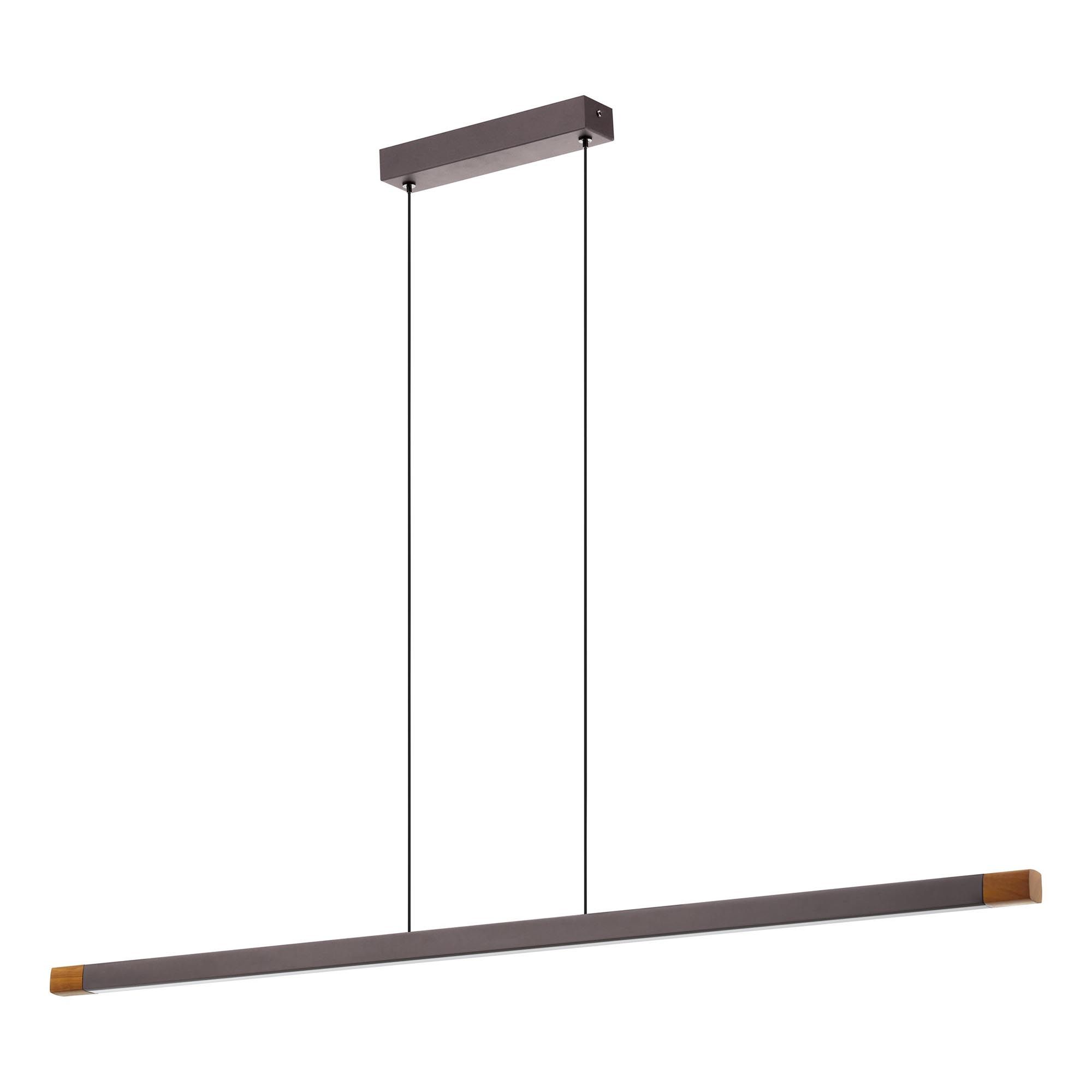 Suspension LED LISCIANA gris L126cm
